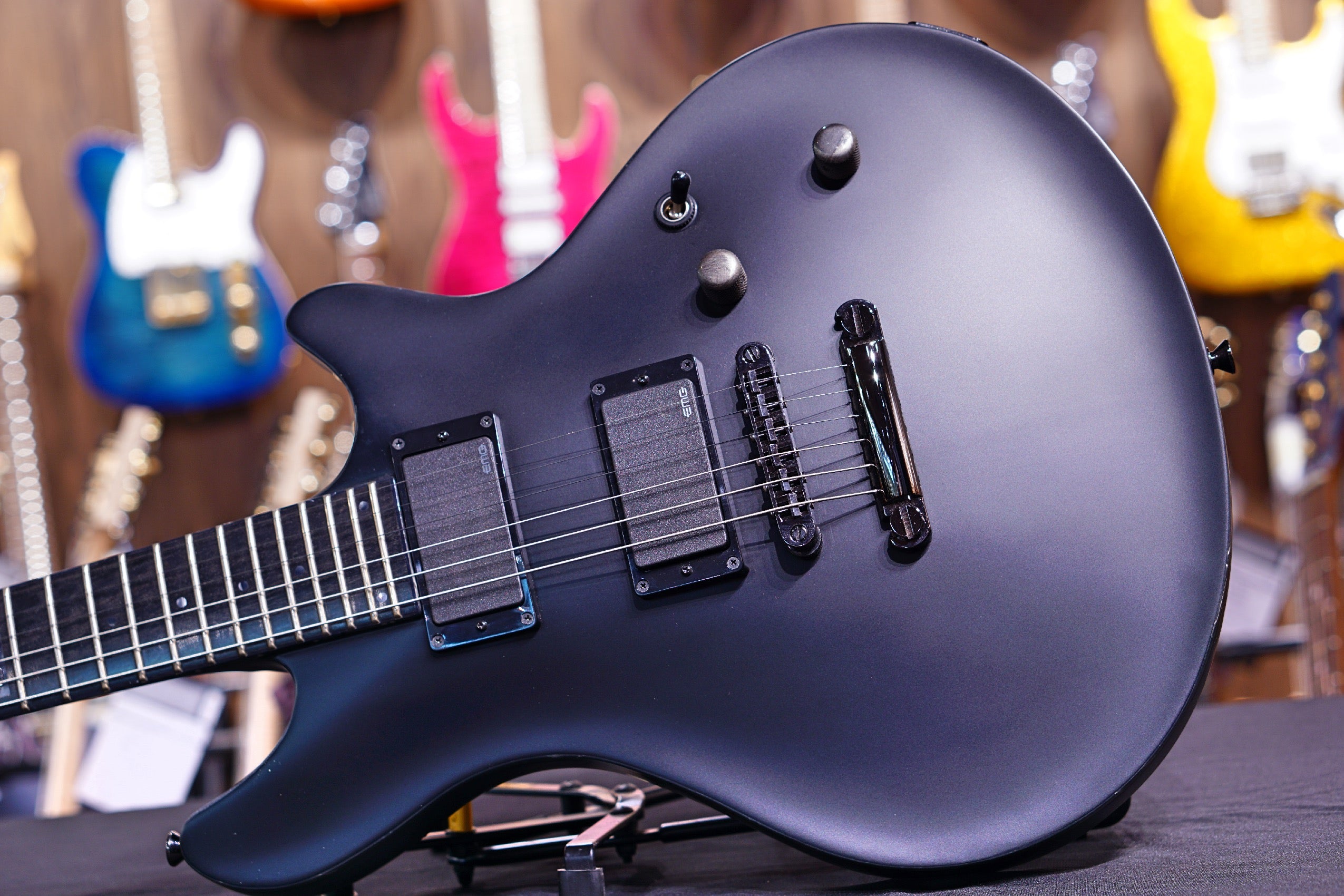 ESP Potbelly standard black satin sn SS1009322 - HIENDGUITAR ESP GUITAR