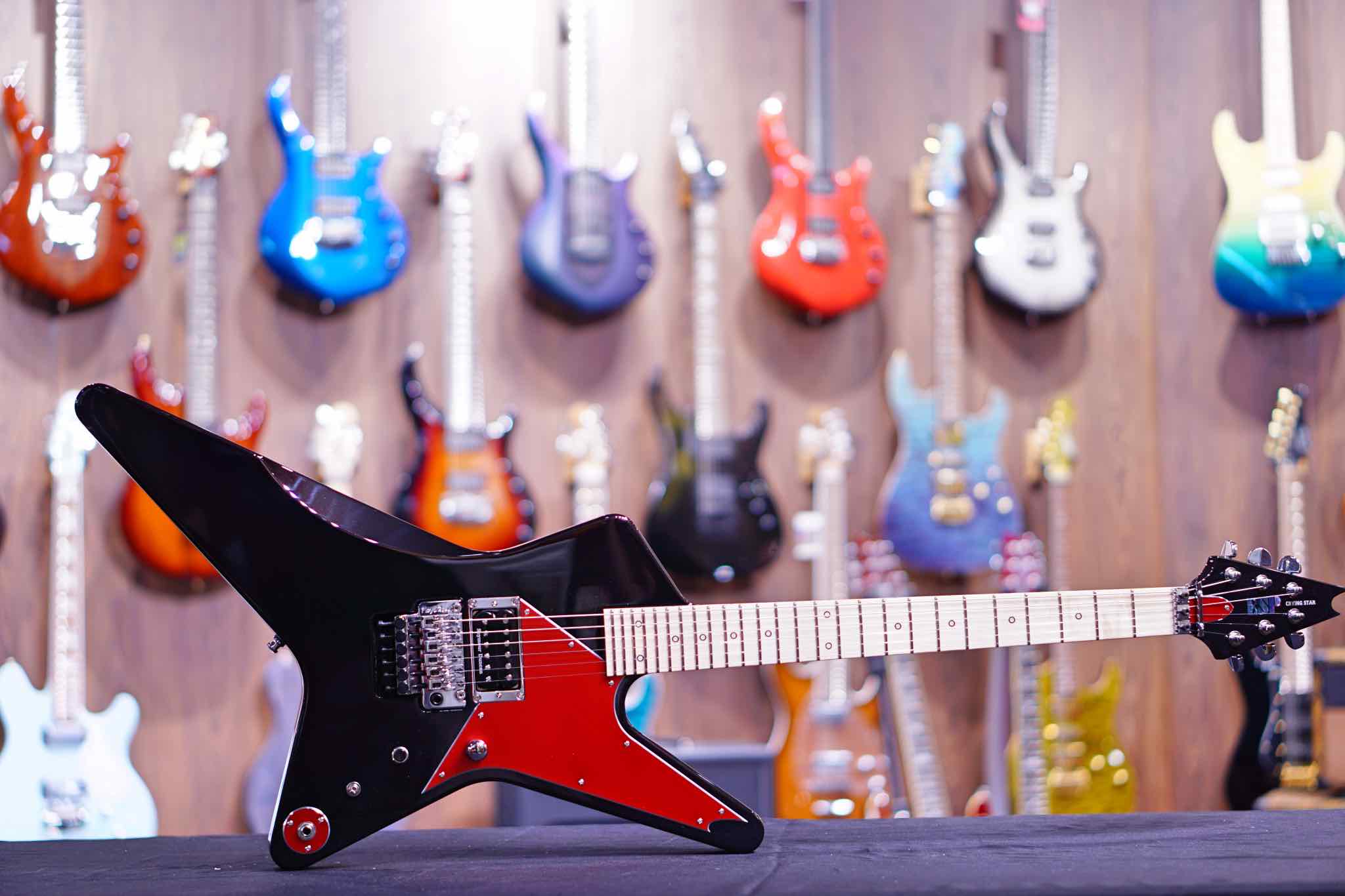 ESP CRYING STAR FR Black Galneryus Signature Syu - HIENDGUITAR ESP GUITAR