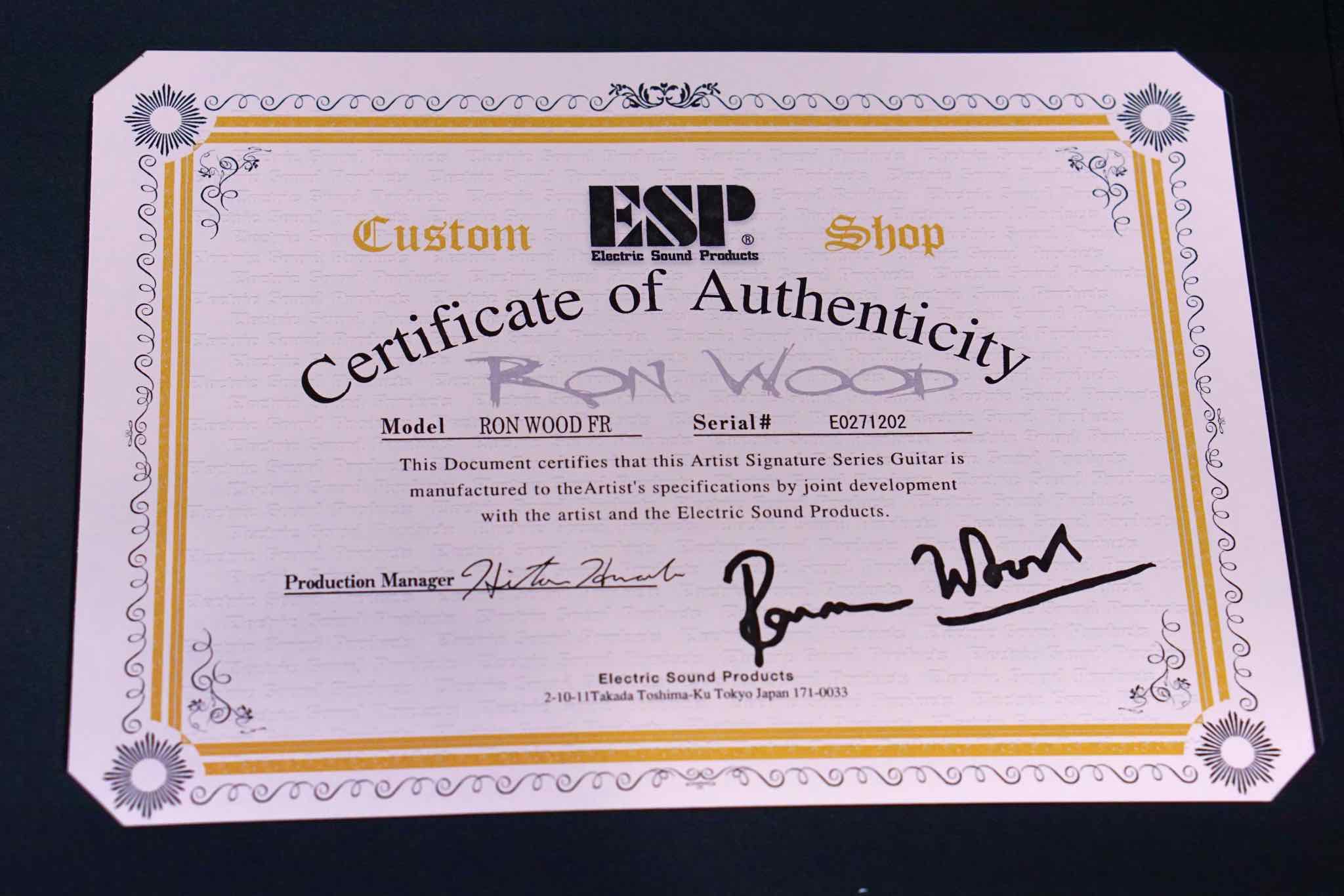 ESP RON WOOD Fiesta red E0271202 - HIENDGUITAR ESP GUITAR