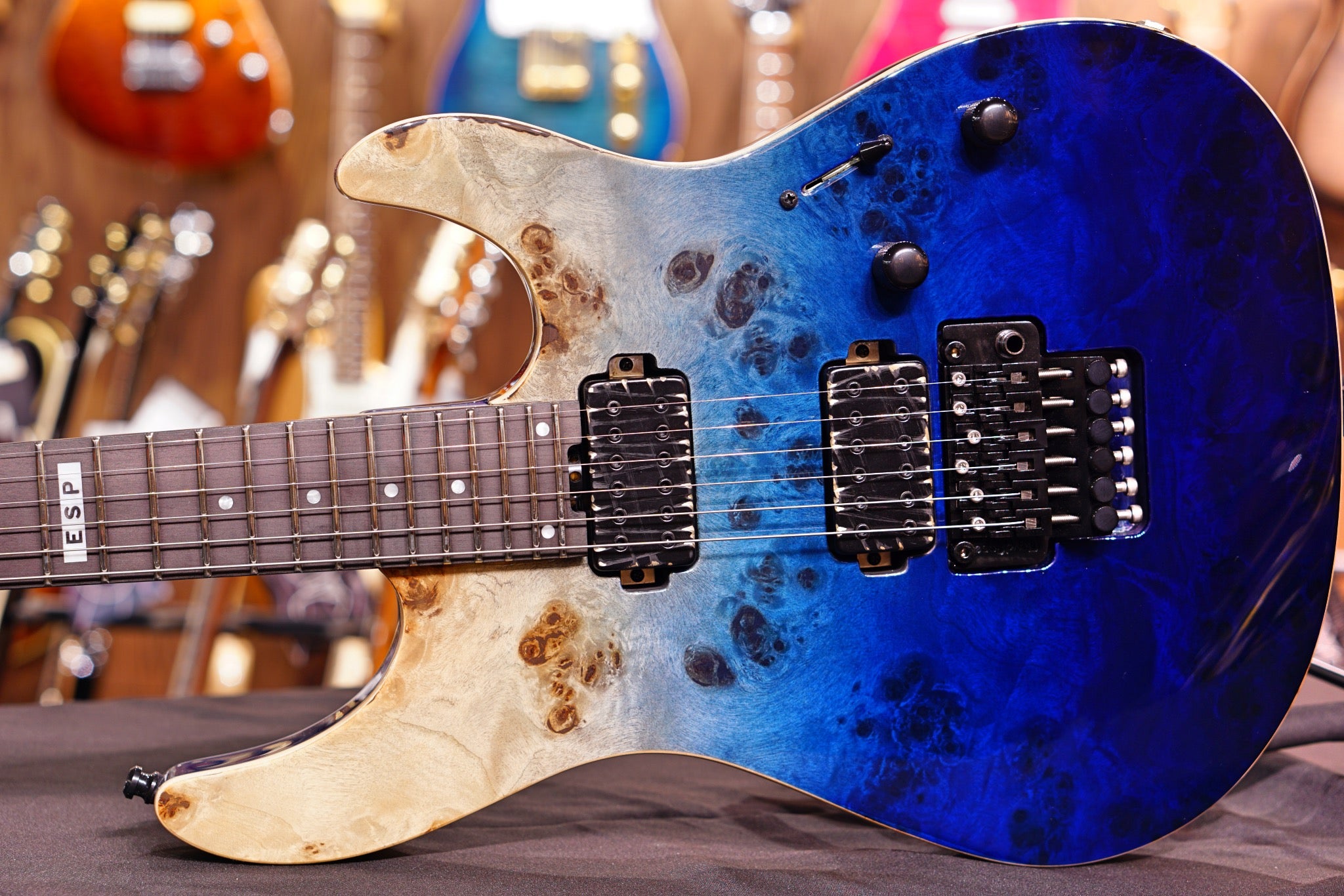 ESP E-II SN-2 BLUE NATURAL FADE Es2685193 - HIENDGUITAR E-II GUITAR