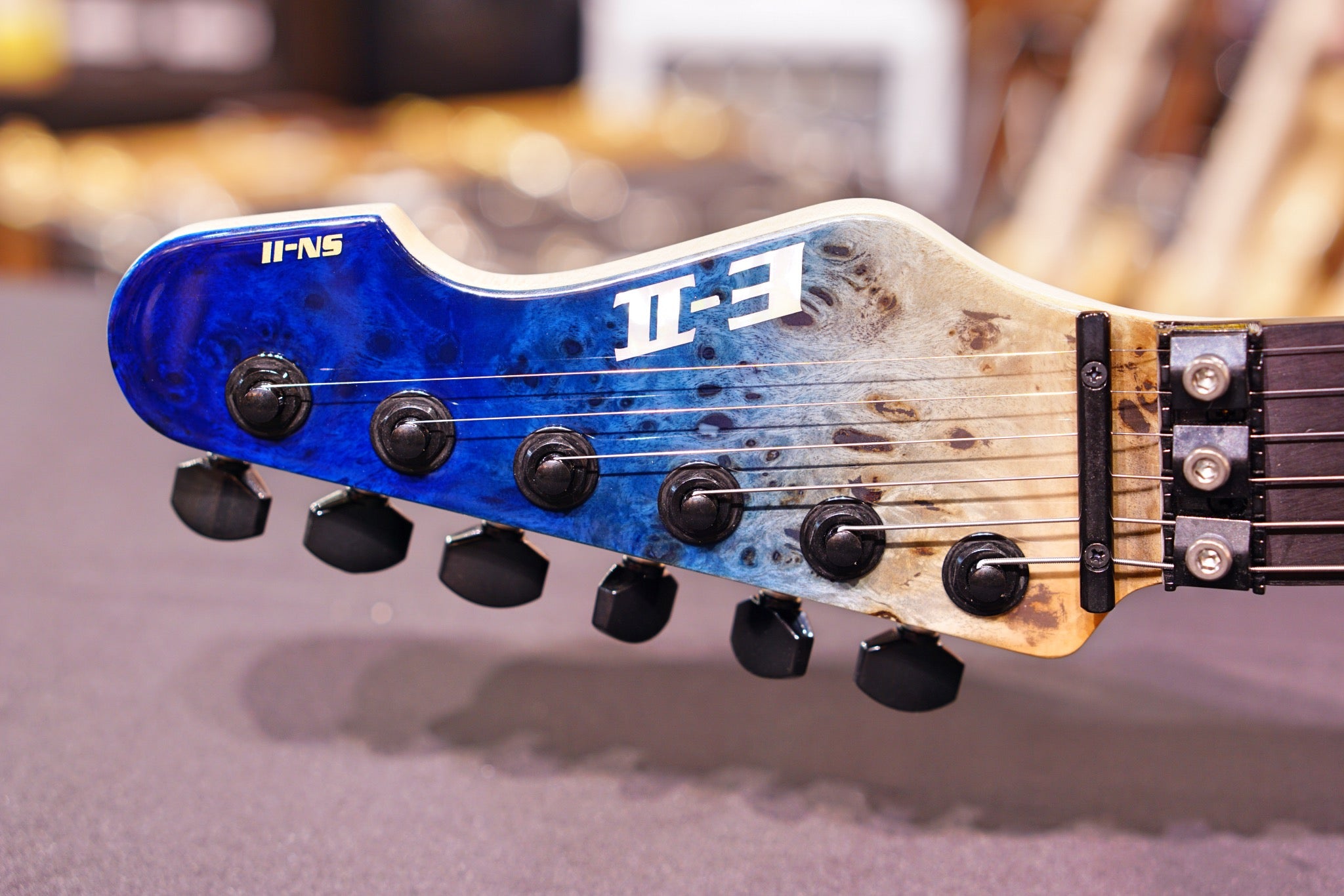 ESP E-II SN-2 BLUE NATURAL FADE Es2685193 - HIENDGUITAR E-II GUITAR