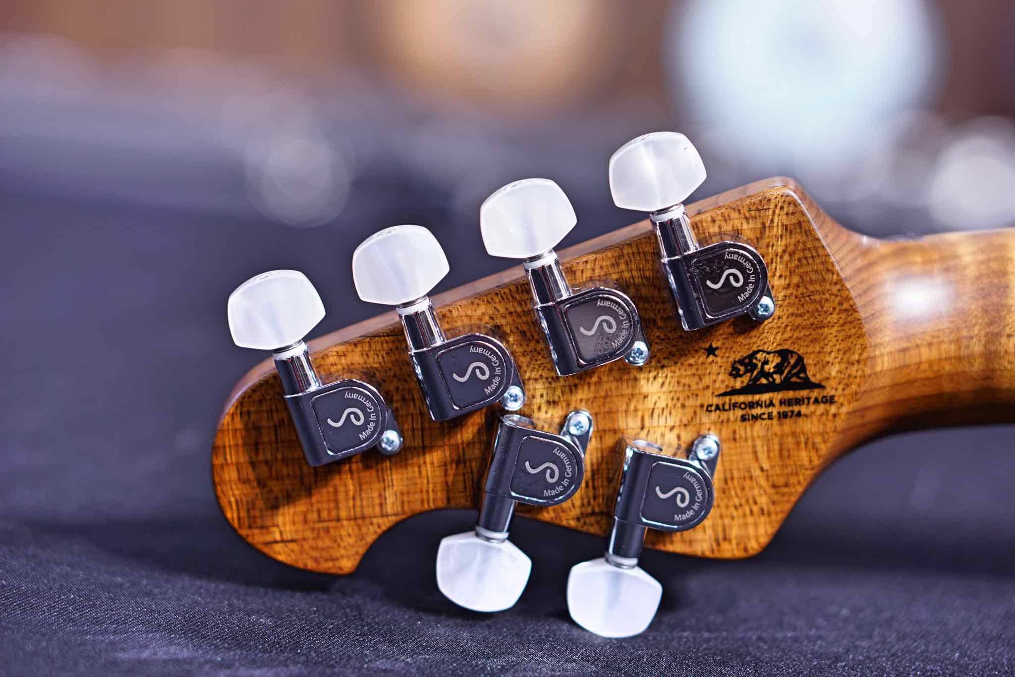 Ernie Ball Music Man Axis Electric Guitar - Roasted Amber Flame G97245 - HIENDGUITAR Musicman GUITAR