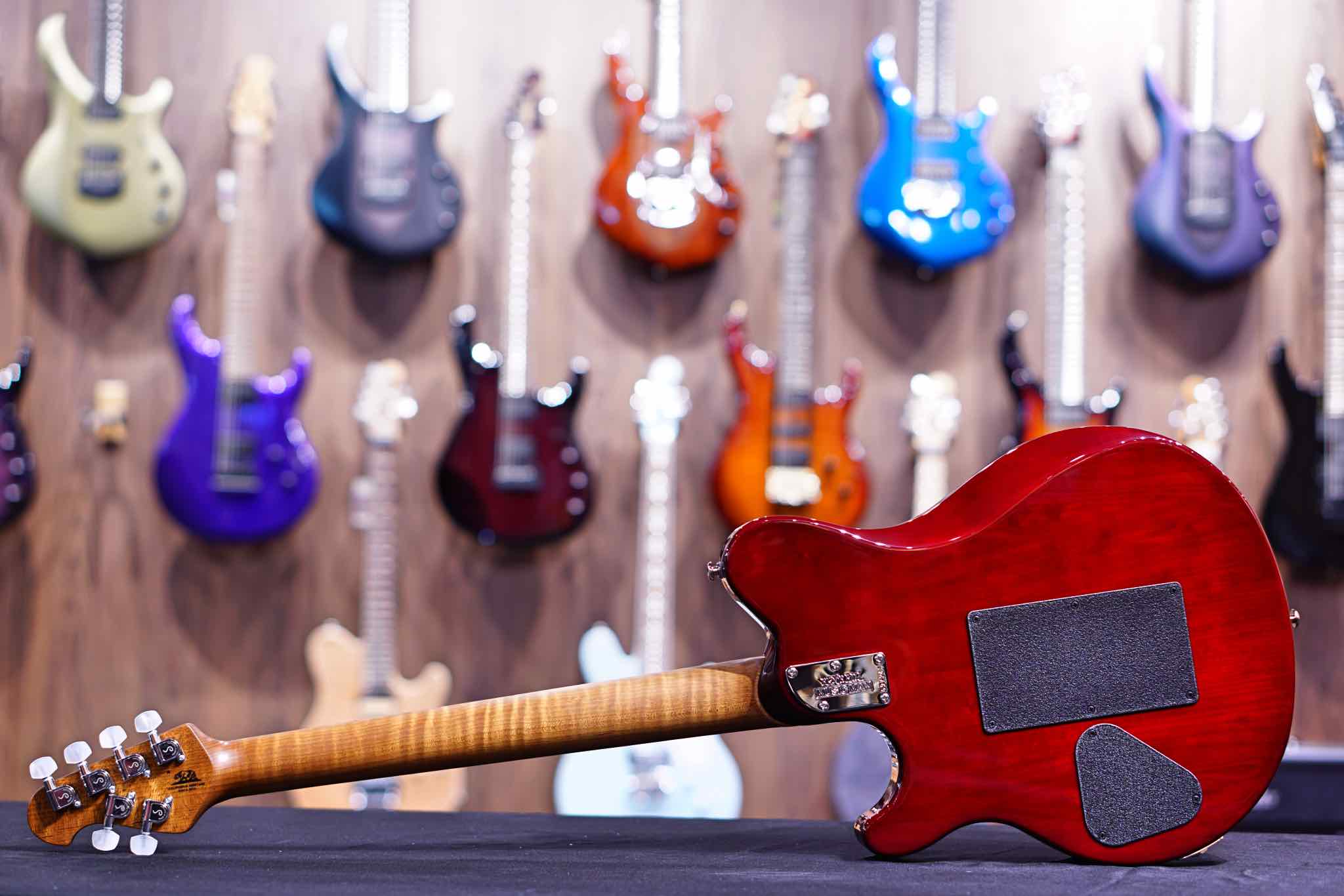 Ernie Ball Music Man Axis Electric Guitar - Roasted Amber Flame G97245 - HIENDGUITAR Musicman GUITAR