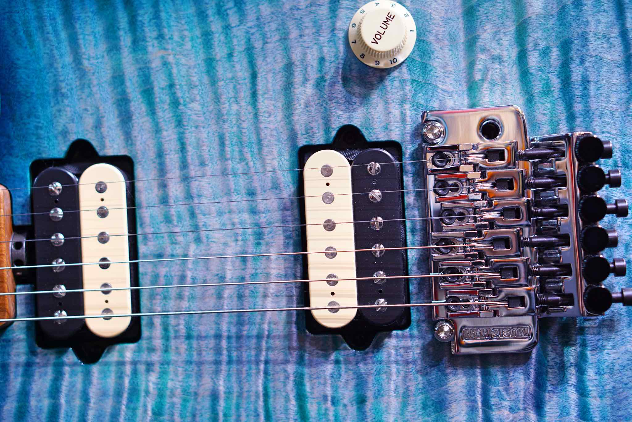 Music Man Axis Yucatan Blue Flame G97293 - HIENDGUITAR Musicman GUITAR