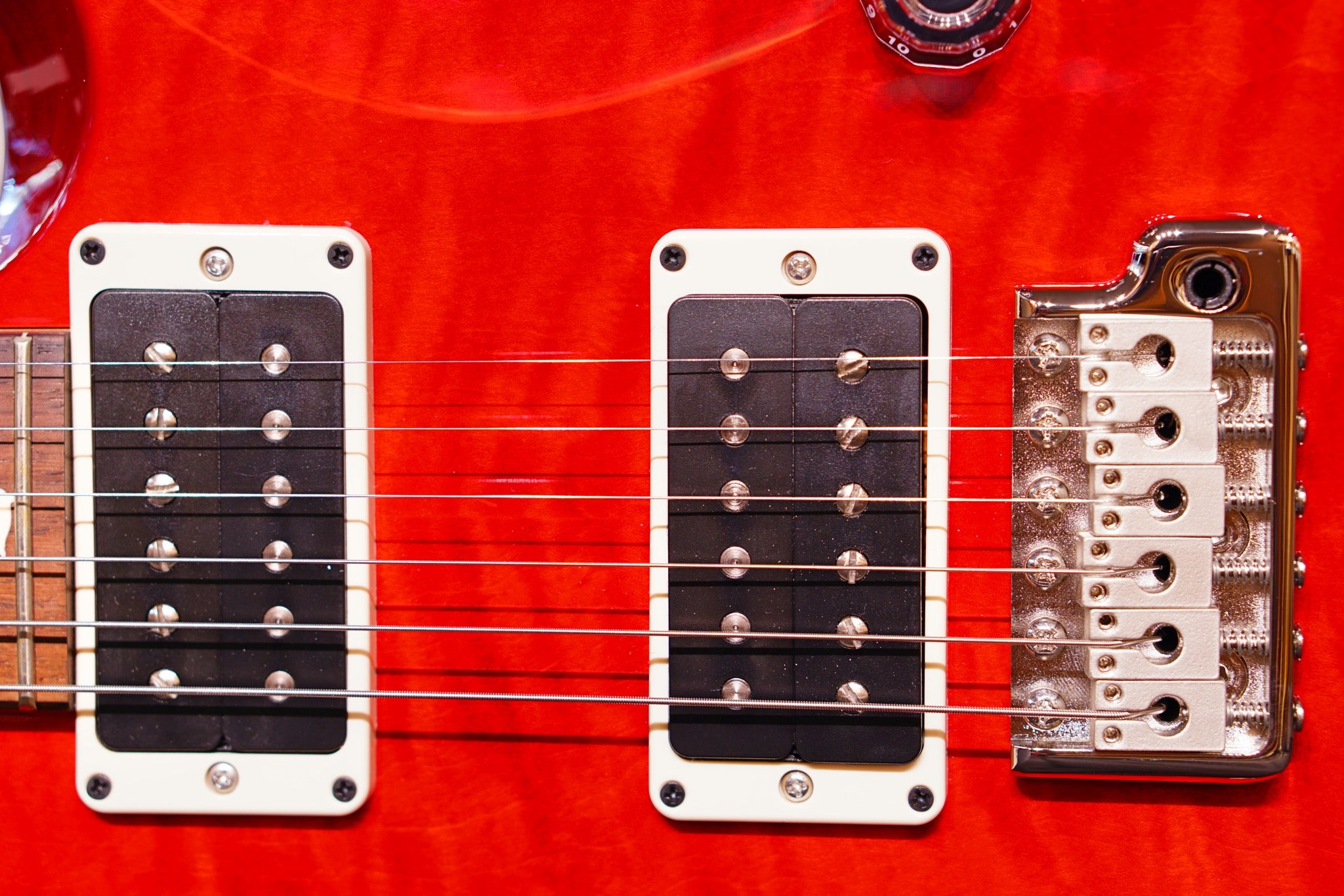 PRS CE24 Semi hollow scarlet red 0290687 - HIENDGUITAR PRS GUITAR