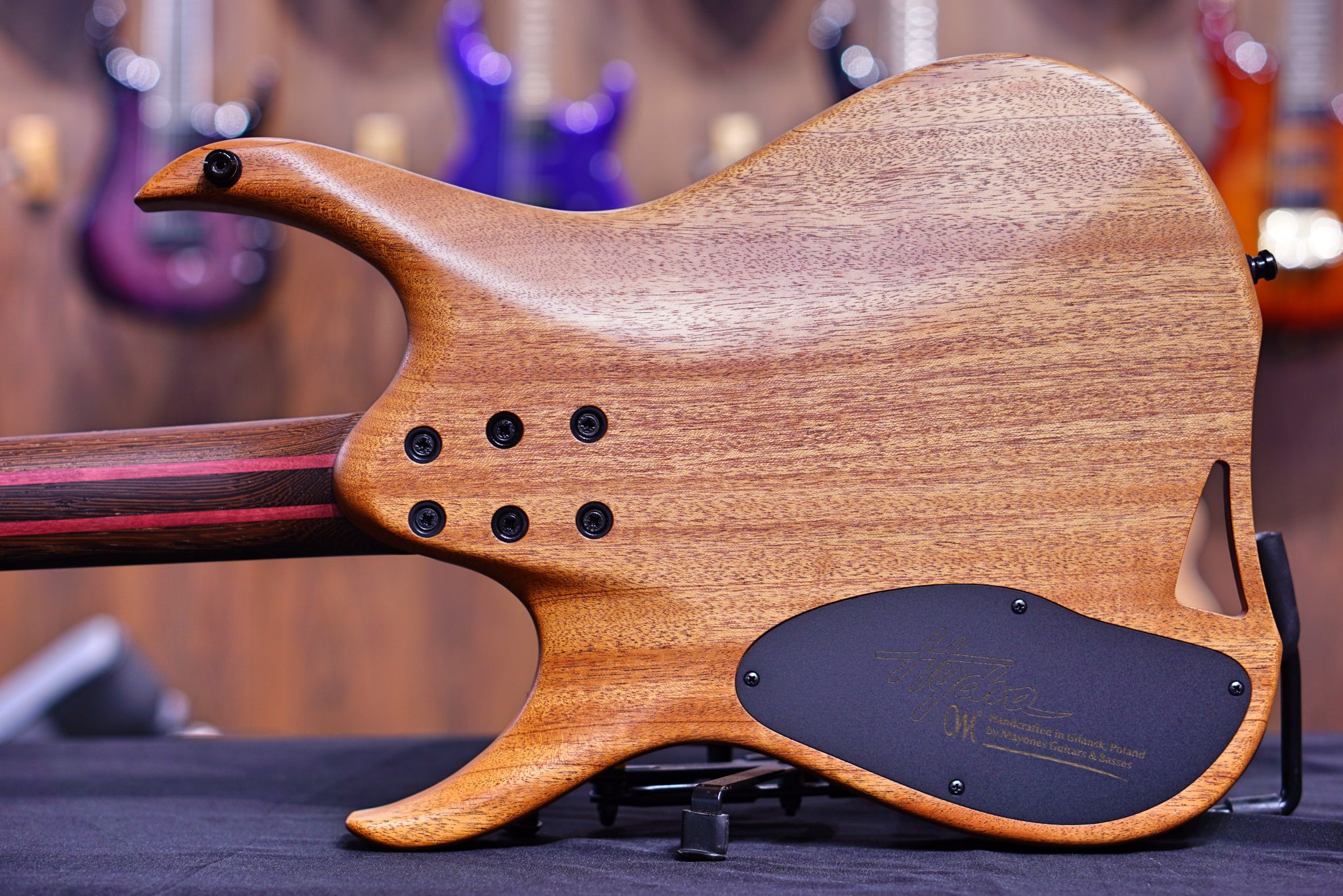 Mayones Hydra Elite VF 6 HF2108460 Trans dirty purple blue burst satine - HIENDGUITAR Mayones GUITAR