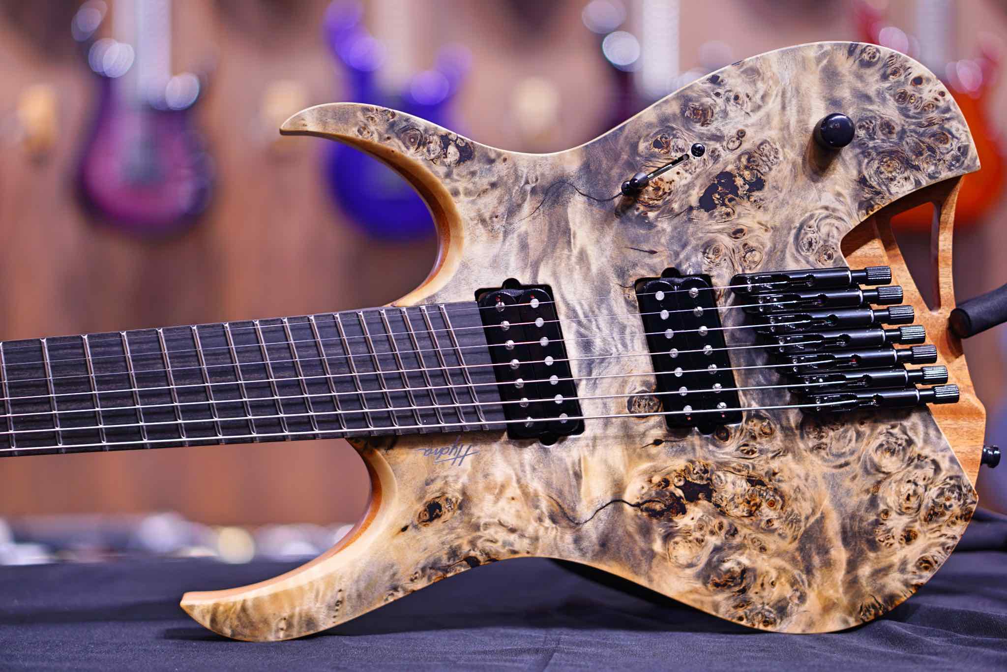 Mayones Hydra Elite VF7 Trans Graphite Satine HF2108478 - HIENDGUITAR Mayones GUITAR