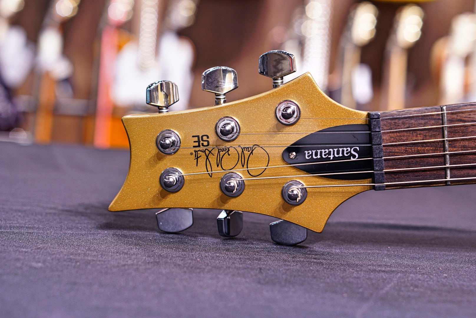 PRS SE Santana Singlecut Trem - Egyptian Gold - HIENDGUITAR PRS SE GUITAR