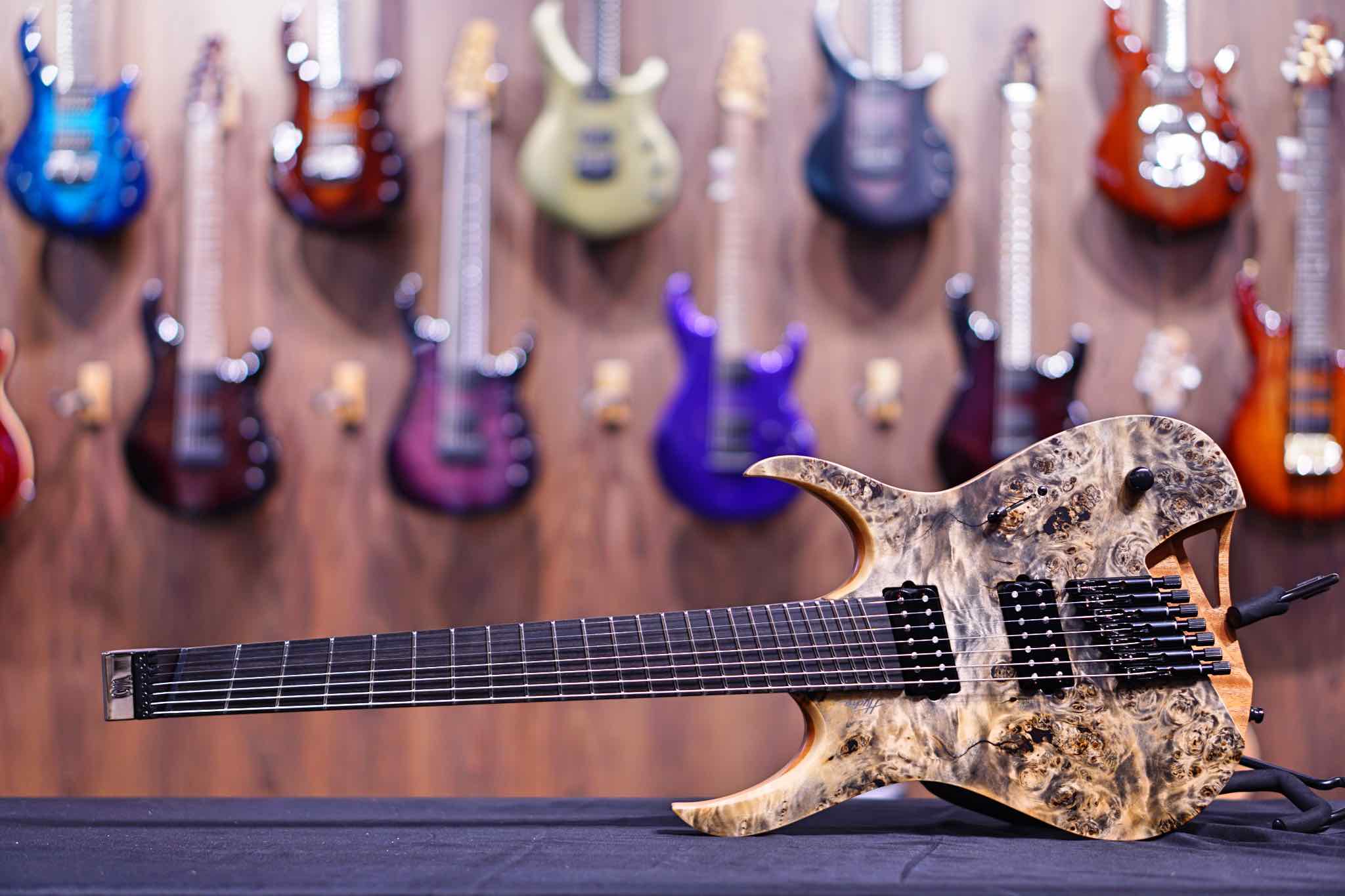 Mayones Hydra Elite VF7 Trans Graphite Satine HF2108478 - HIENDGUITAR Mayones GUITAR