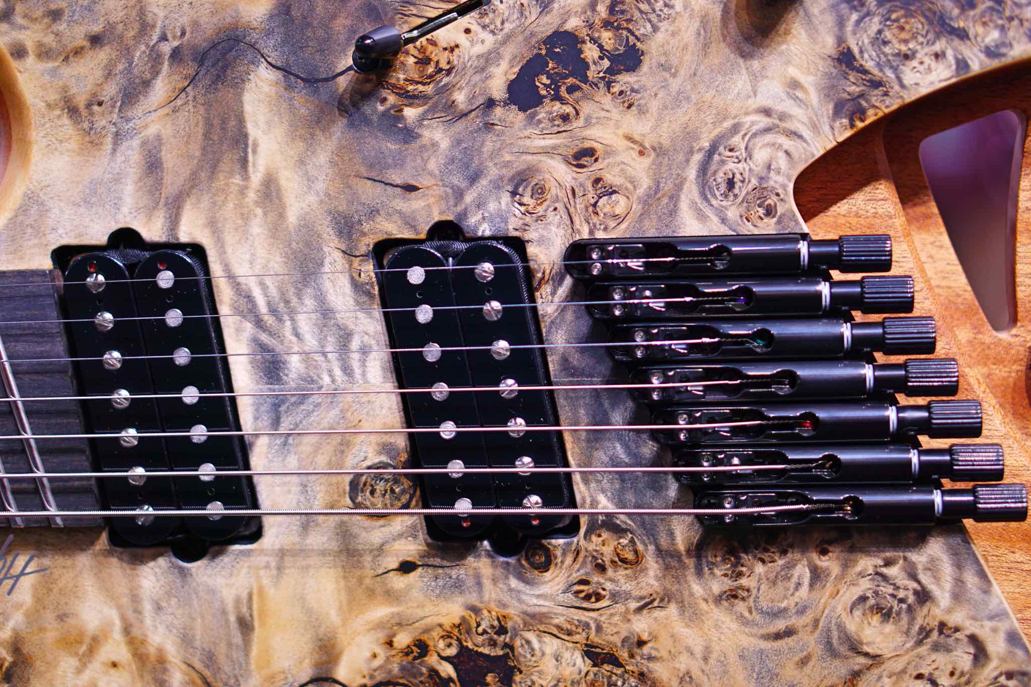 Mayones Hydra Elite VF7 Trans Graphite Satine HF2108478 - HIENDGUITAR Mayones GUITAR