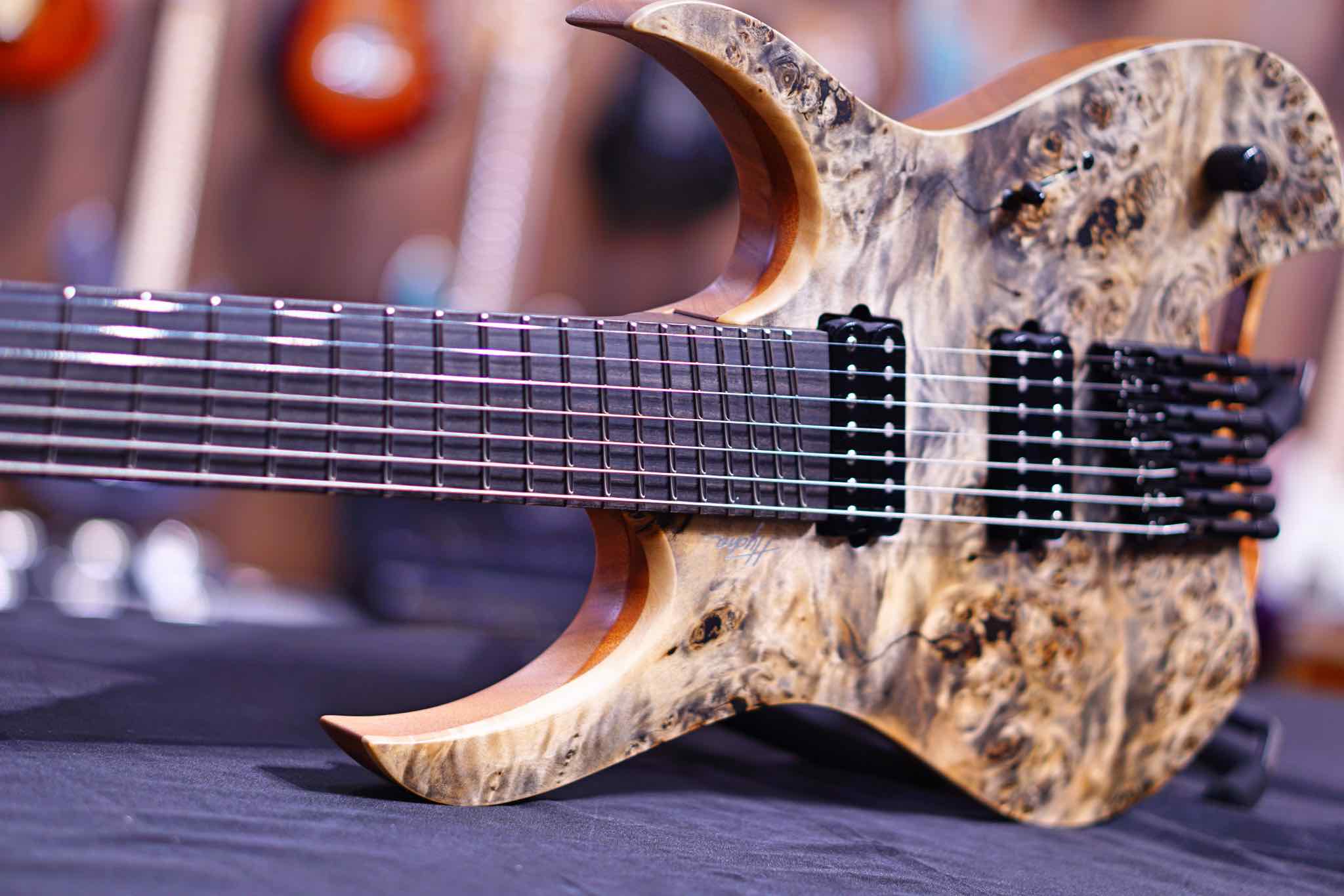 Mayones Hydra Elite VF7 Trans Graphite Satine HF2108478 - HIENDGUITAR Mayones GUITAR