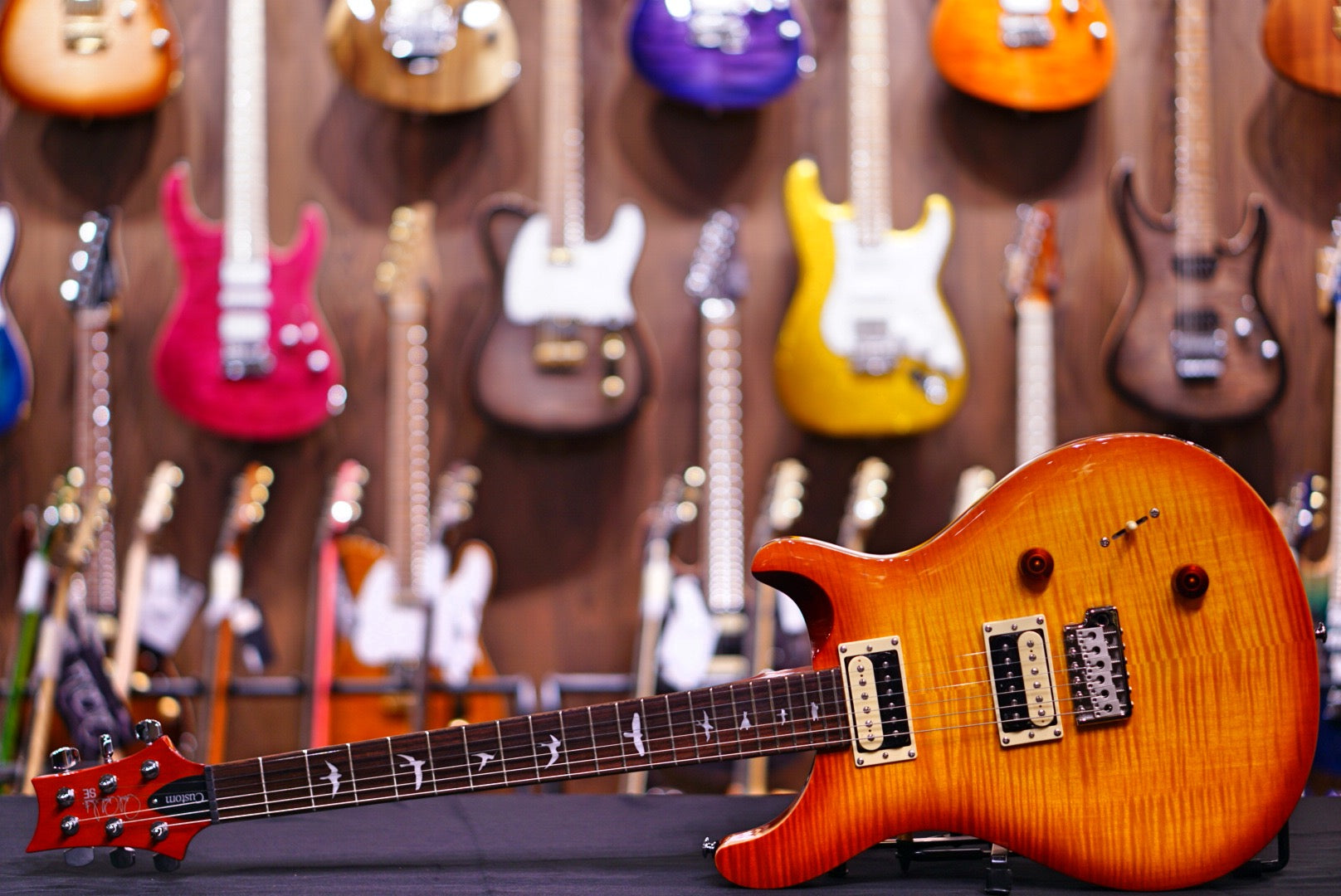 PRS SE Custom 22 - Vintage Sunburst - HIENDGUITAR PRS SE GUITAR