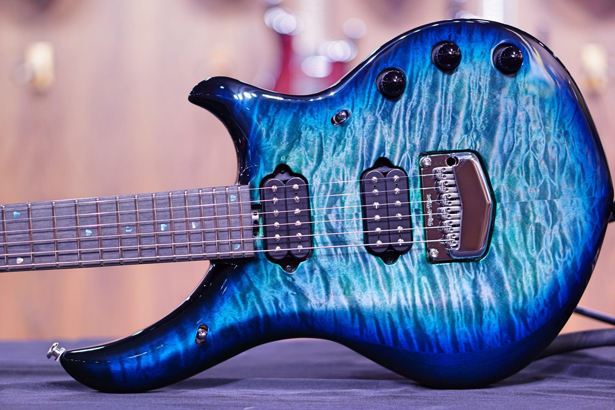 Ernie Ball Music Man John Petrucci Majesty Electric Guitar - Hydrospace with Ebony Fingerboard M014773 - HIENDGUITAR Musicman GUITAR