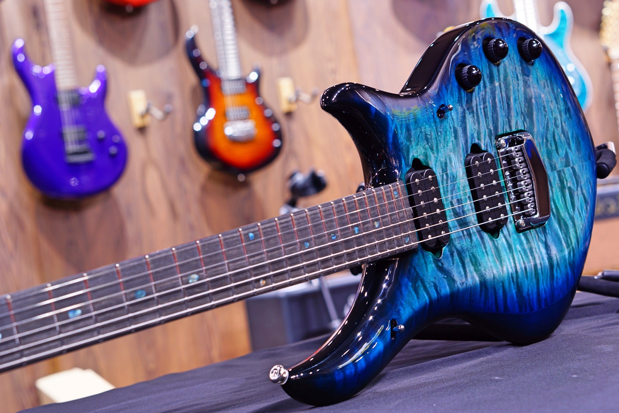 Ernie Ball Music Man John Petrucci Majesty Electric Guitar - Hydrospace with Ebony Fingerboard M014773 - HIENDGUITAR Musicman GUITAR