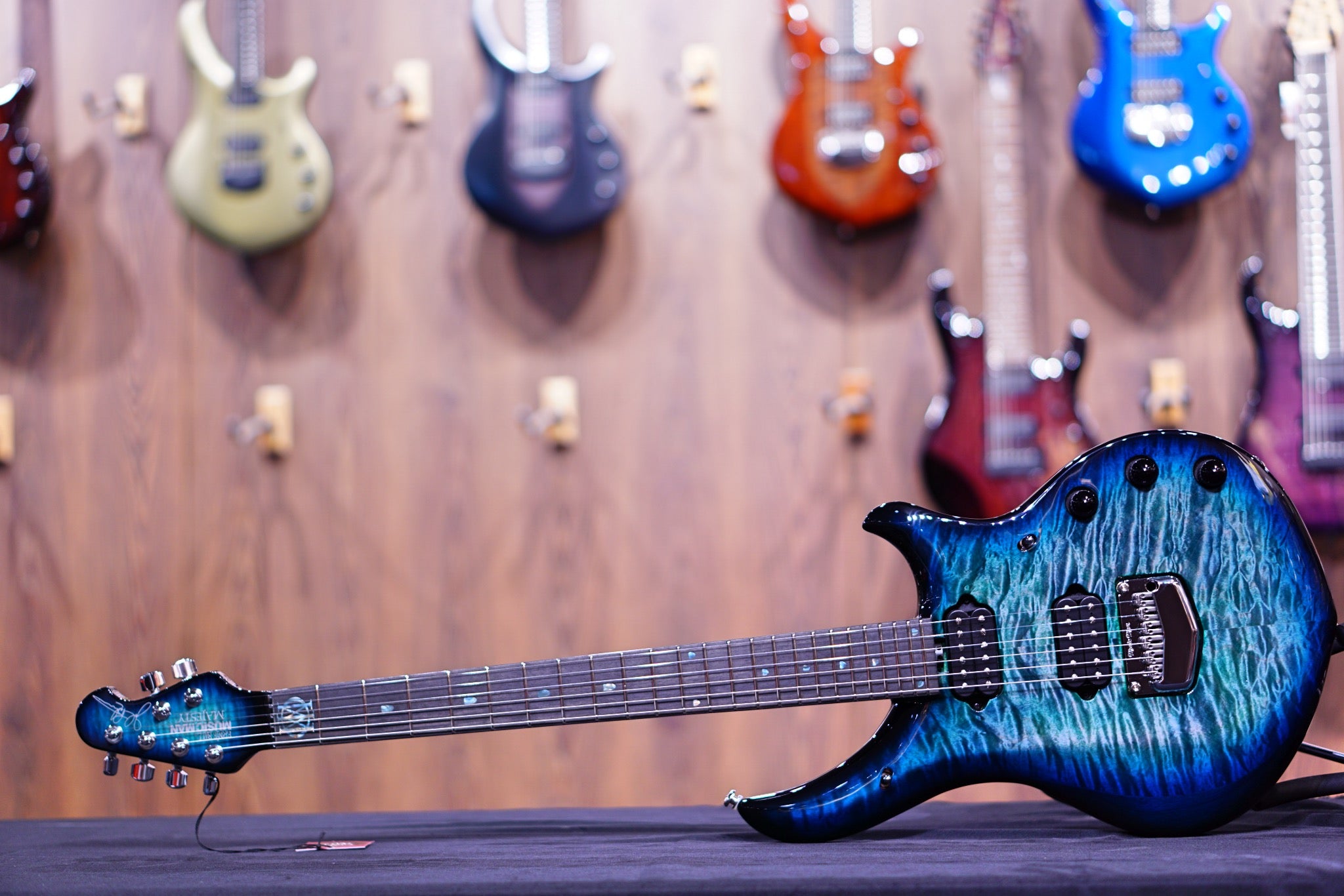 Ernie Ball Music Man John Petrucci Majesty Electric Guitar - Hydrospace with Ebony Fingerboard M014773 - HIENDGUITAR Musicman GUITAR