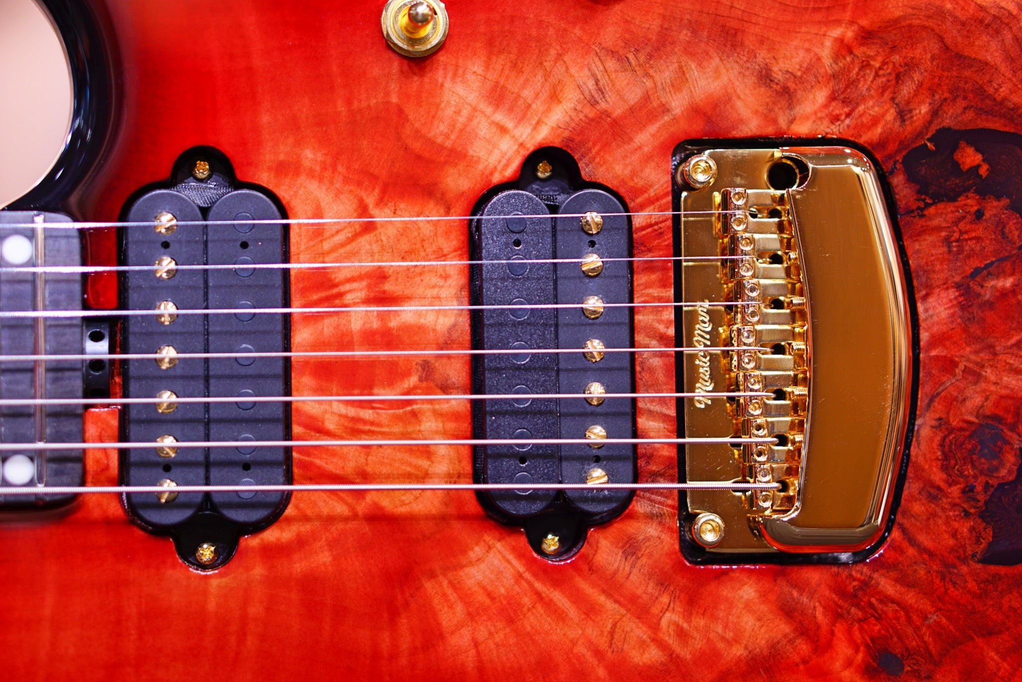 Ernie Ball Music man Cutlass HH Trem - 7 String - Jason Richardson - Rorschach Red - s06986 - HIENDGUITAR Musicman GUITAR