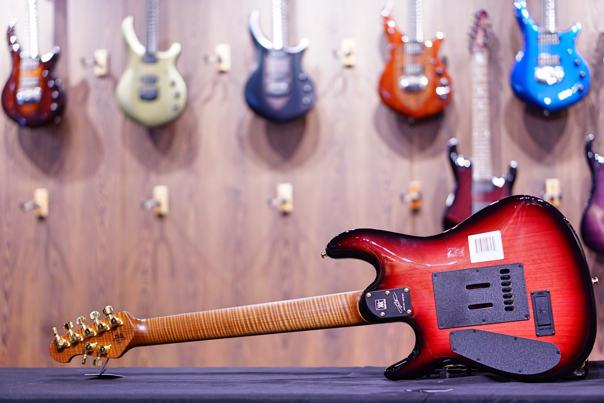 Ernie Ball Music man Cutlass HH Trem - 7 String - Jason Richardson - Rorschach Red - s06986 - HIENDGUITAR Musicman GUITAR