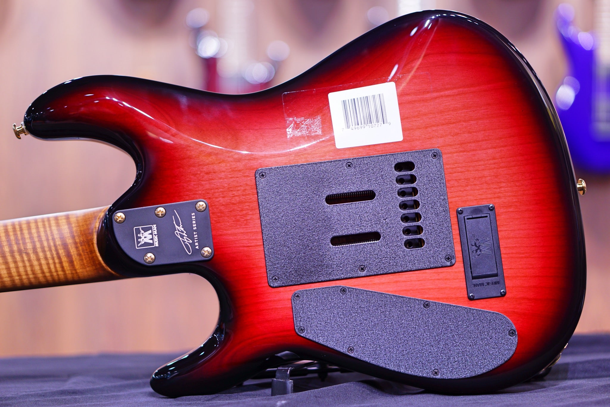 Ernie Ball Music man Cutlass HH Trem - 7 String - Jason Richardson - Rorschach Red - s06986 - HIENDGUITAR Musicman GUITAR