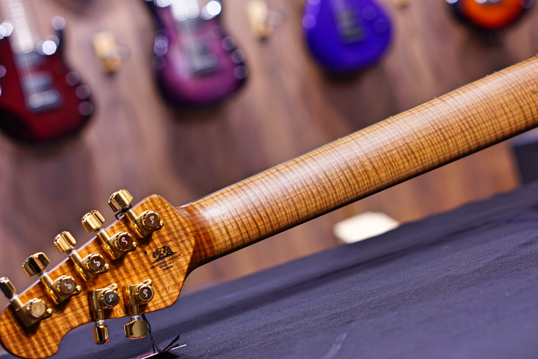 Ernie Ball Music man Cutlass HH Trem - 7 String - Jason Richardson - Rorschach Red - s06986 - HIENDGUITAR Musicman GUITAR