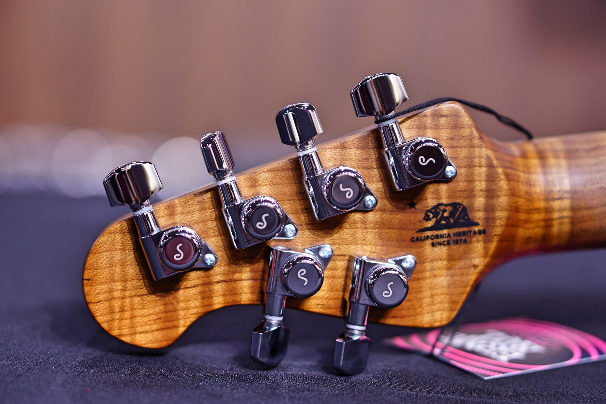 Ernie Ball Music Man Valentine Tremolo Electric Guitar - Tobacco Sparkle H00936 - HIENDGUITAR Musicman GUITAR