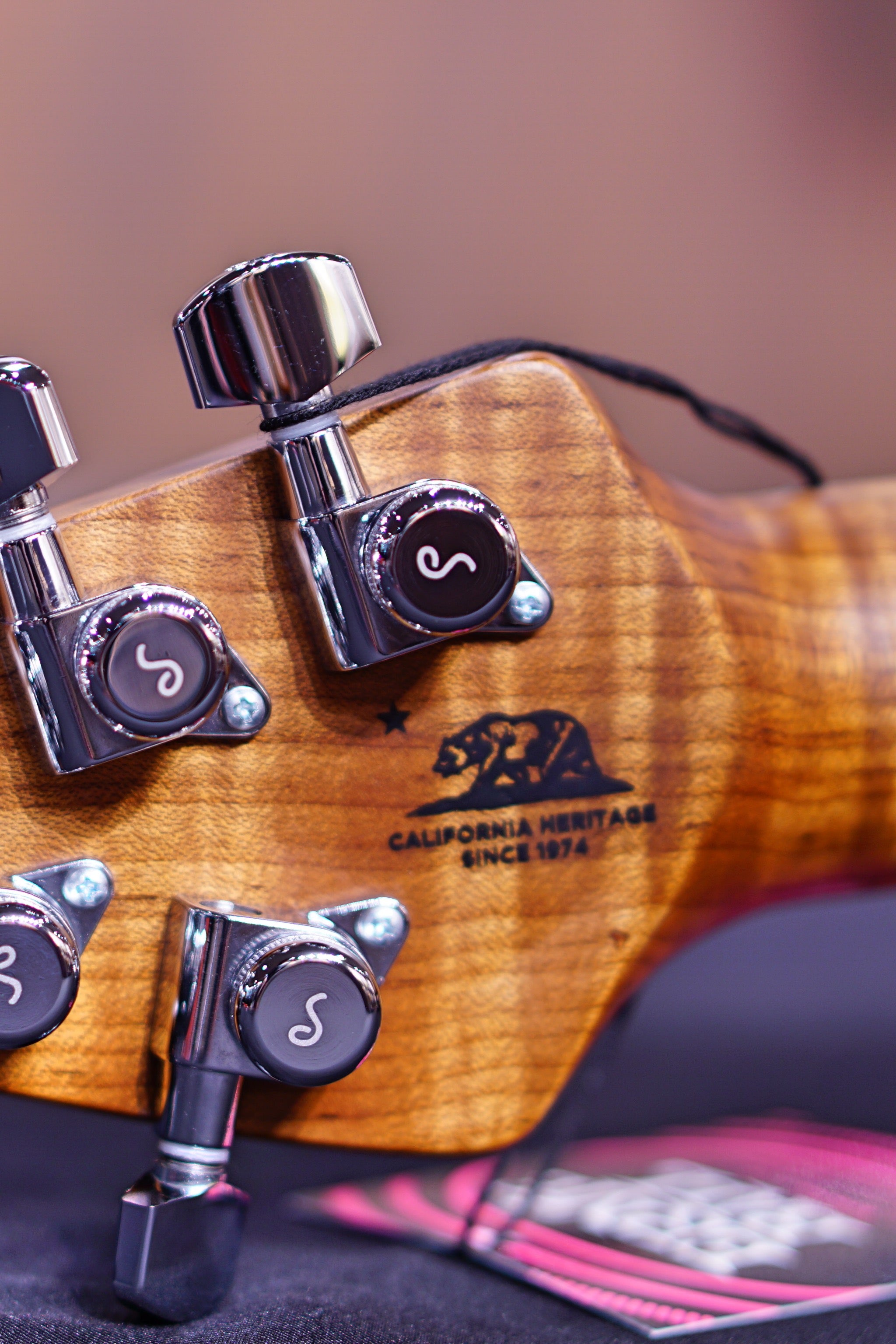 Ernie Ball Music Man Valentine Tremolo Electric Guitar - Tobacco Sparkle H00936 - HIENDGUITAR Musicman GUITAR