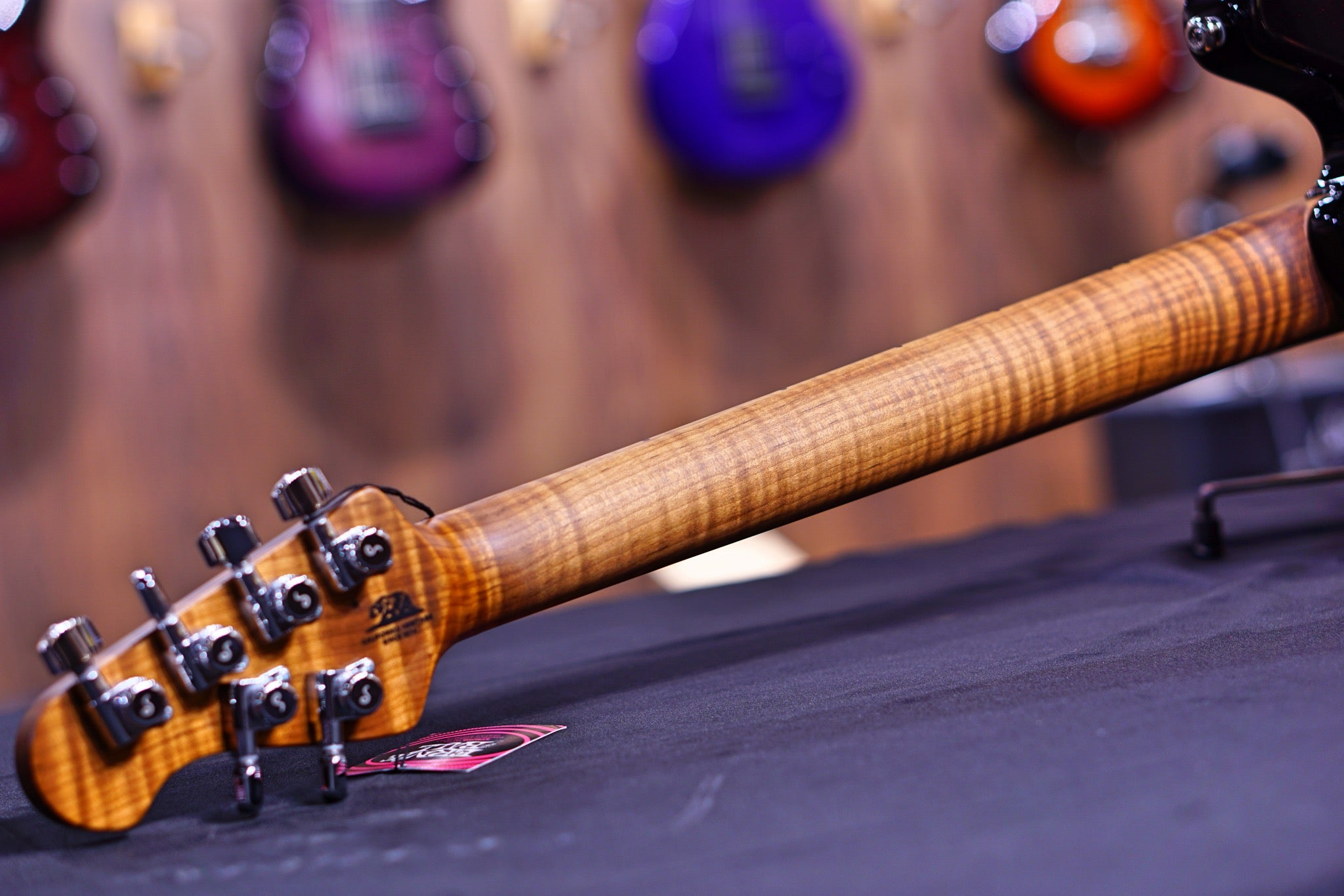 Ernie Ball Music Man Valentine Tremolo Electric Guitar - Tobacco Sparkle H00936 - HIENDGUITAR Musicman GUITAR