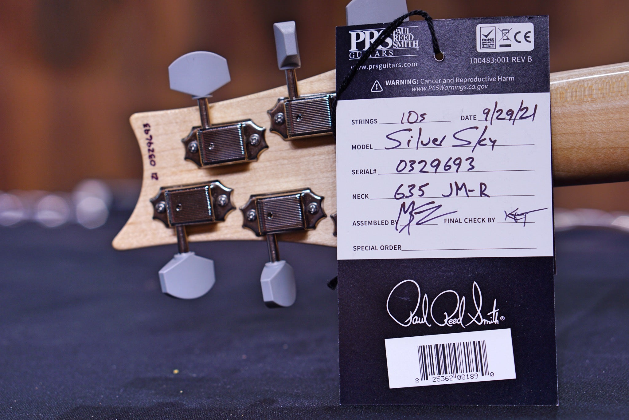 PRS Silversky Moc Sand Satin (Rosewood) - HIENDGUITAR PRS GUITAR