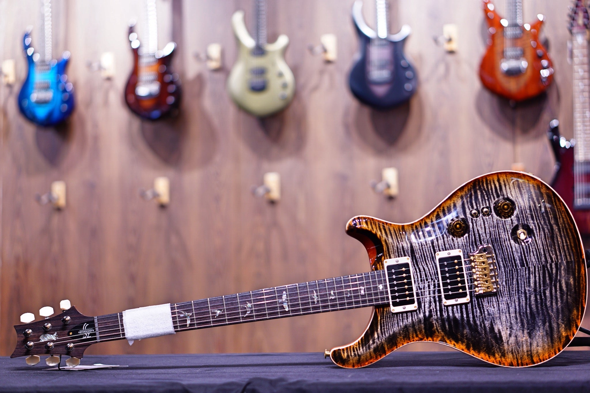 PRS 35th Anniversary Custom 24 - burn maple leaf 10top Thin Neck 0330039 - HIENDGUITAR PRS GUITAR