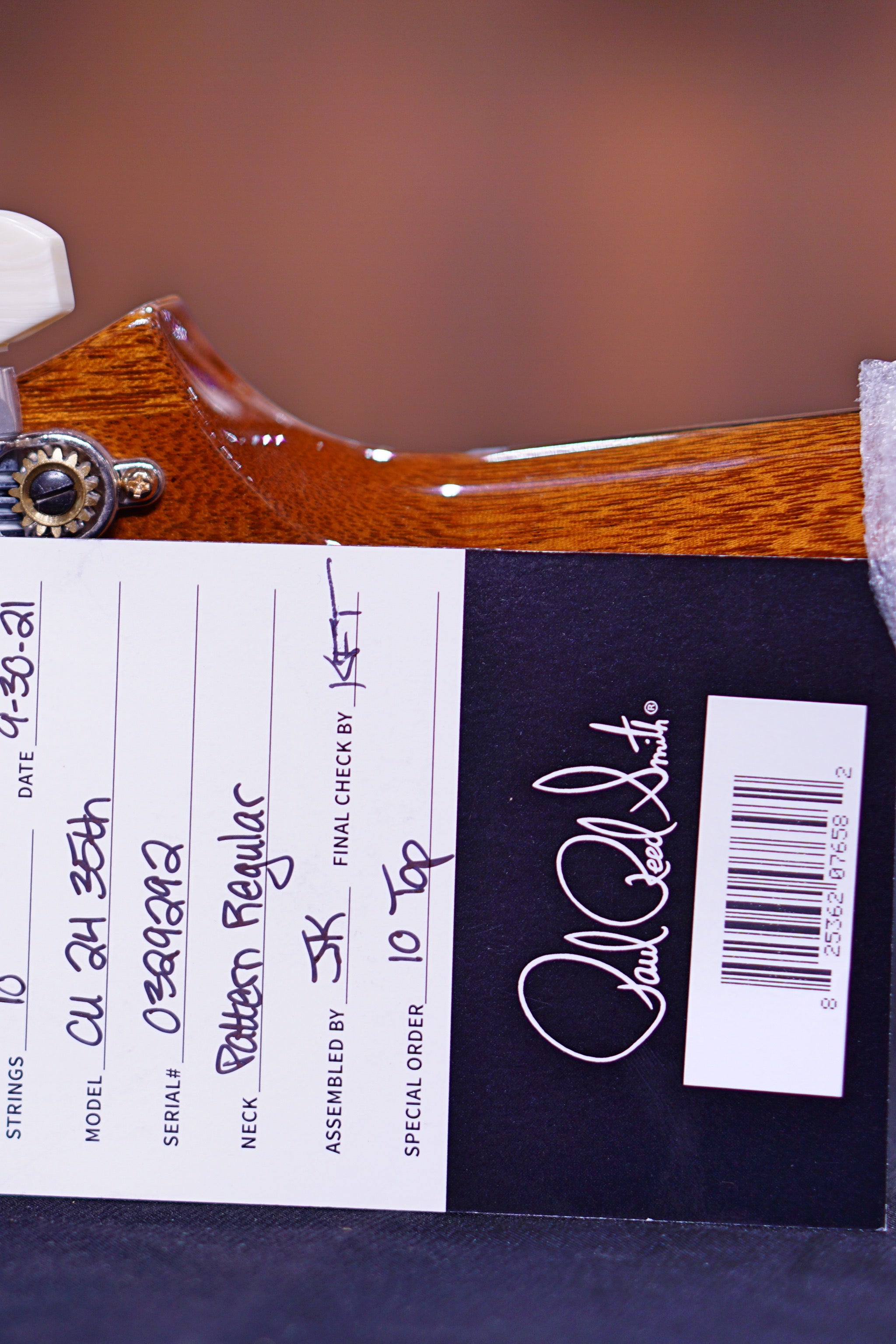 PRS 35th Anniversary Custom 24 - Matteo Verde 10top Regular Neck 0329292 - HIENDGUITAR PRS GUITAR