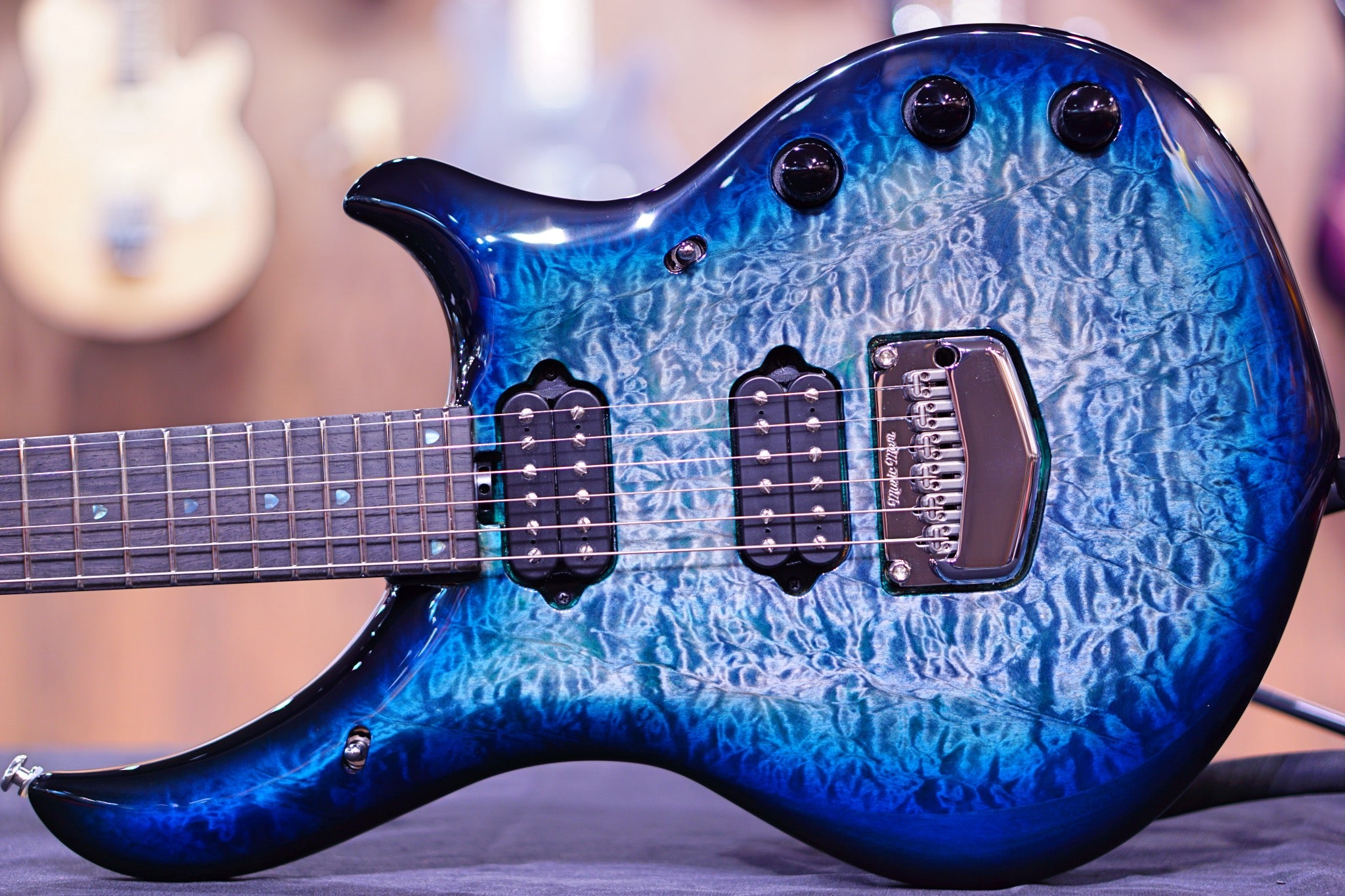 Ernie Ball Music Man John Petrucci Majesty Electric Guitar - Hydrospace with Ebony Fingerboard M014922 - HIENDGUITAR Musicman GUITAR