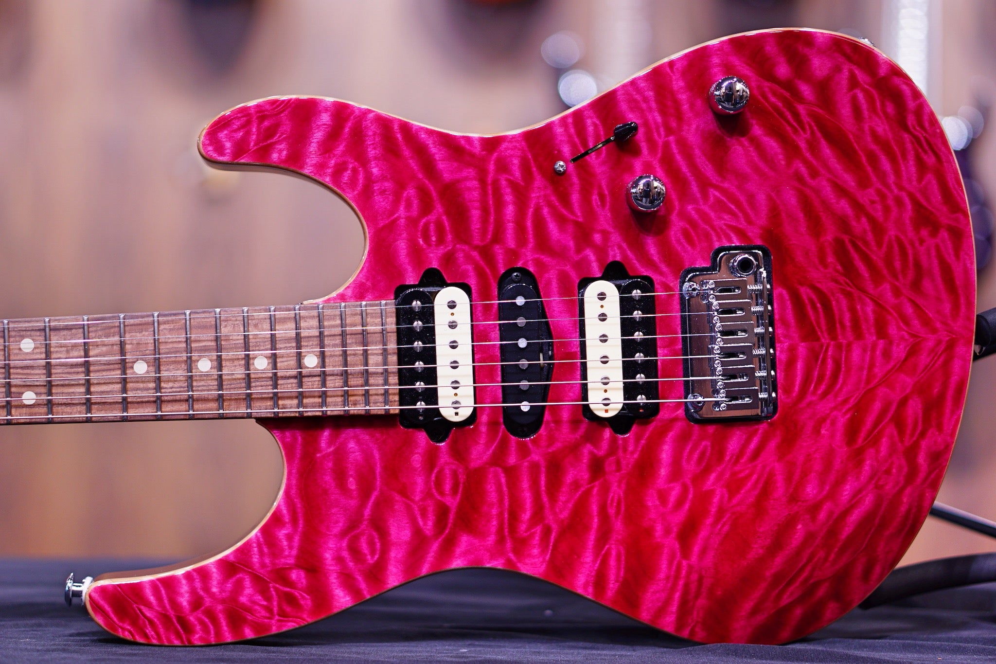 Suhr Modern custom Quilt run Magenta 64320 CWS (Custom wood selection) - HIENDGUITAR SUHR GUITAR
