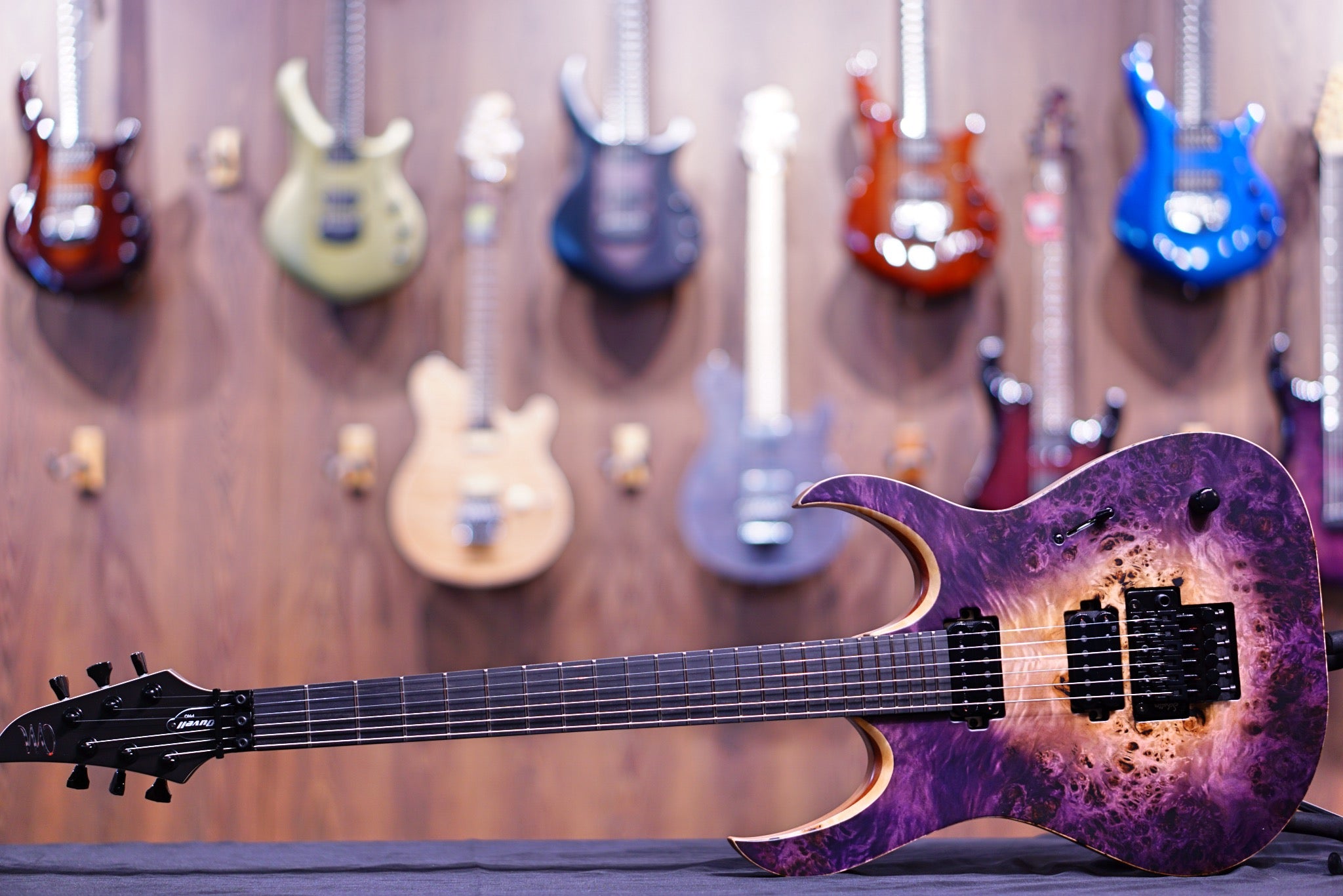 Mayones Duvell Elite Pro 6 Trans natural fade purple burst out satine DF2108606 - HIENDGUITAR mayones GUITAR