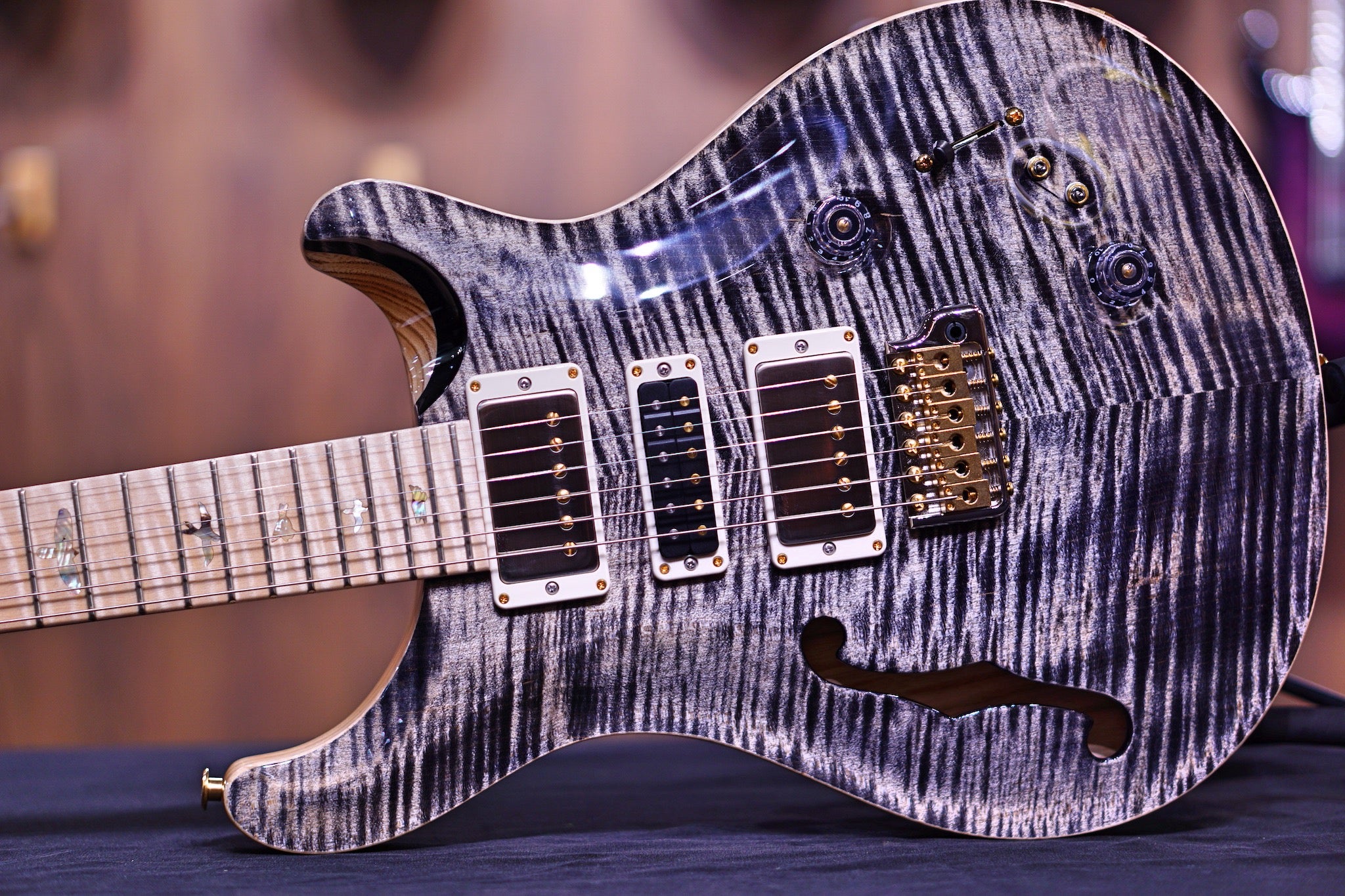 PRS Special 22 Semi-hollow wood library Charcoal 0324584 - HIENDGUITAR PRS GUITAR