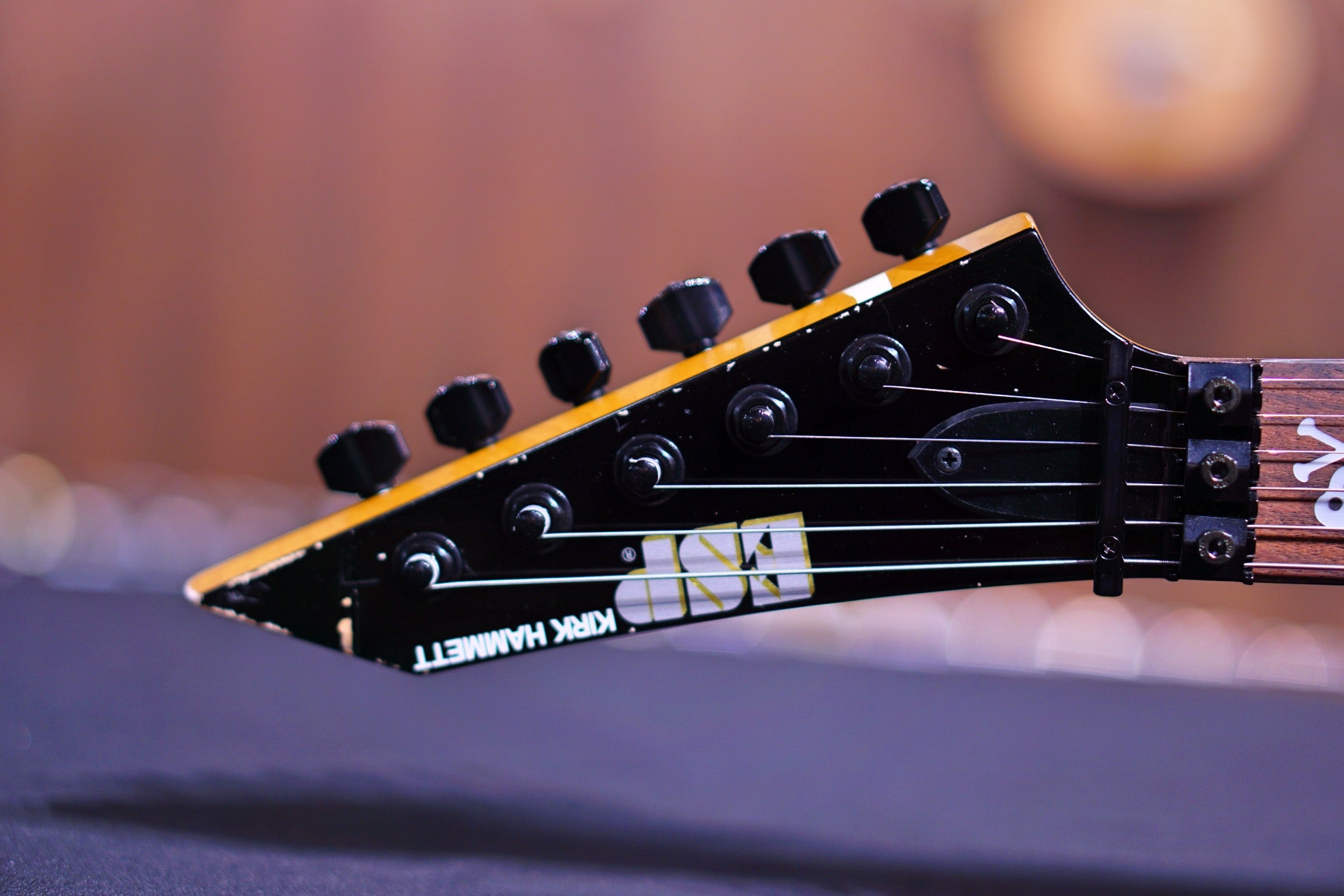 ESP KH-2 VINTAGE DISTRESSED BLACK KIRK HAMMETT E7061202 - HIENDGUITAR ESP GUITAR