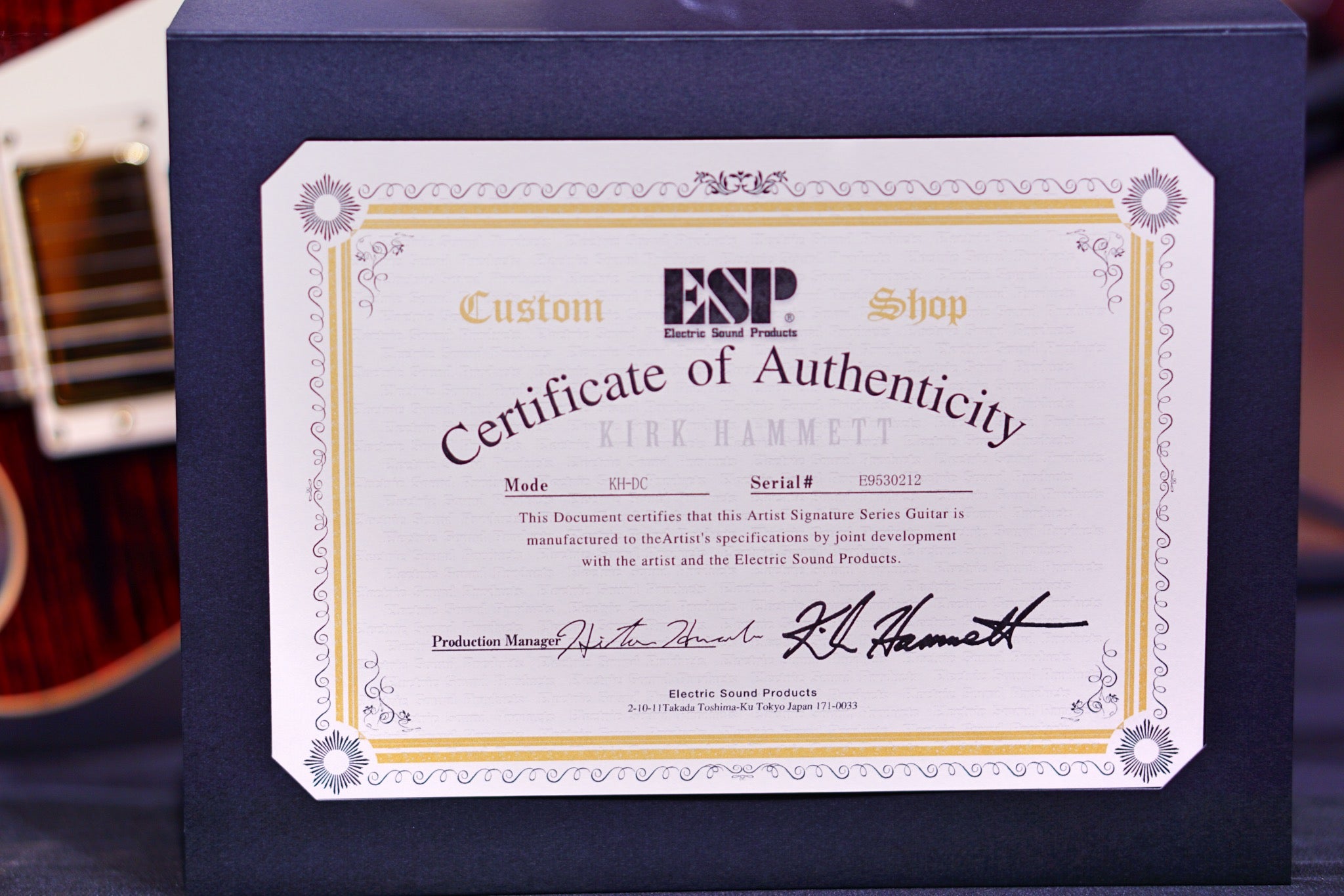 ESP Kirk Hammett DC see thru black Cherry E9530212 - HIENDGUITAR esp GUITAR