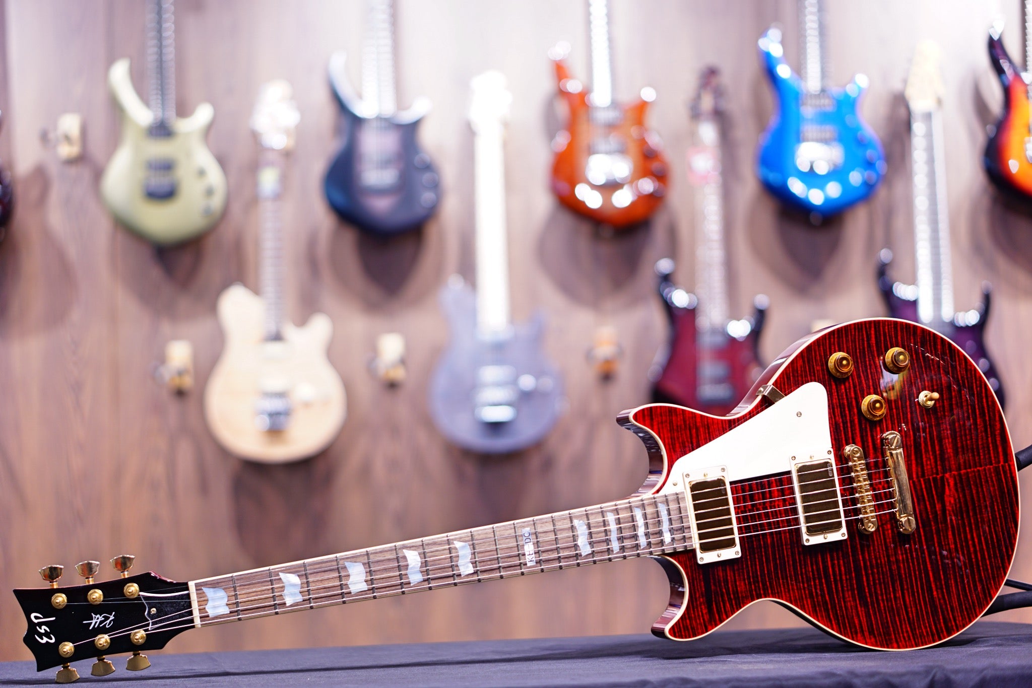 ESP Kirk Hammett DC see thru black Cherry E9530212 - HIENDGUITAR esp GUITAR