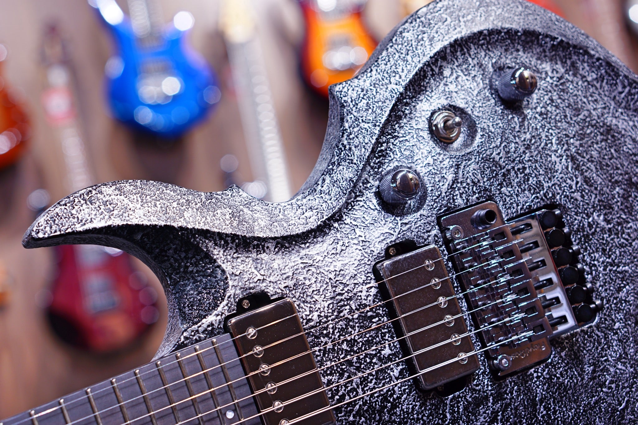 ESP Original FRX FR Castmetal Silver E6880212 - HIENDGUITAR esp GUITAR