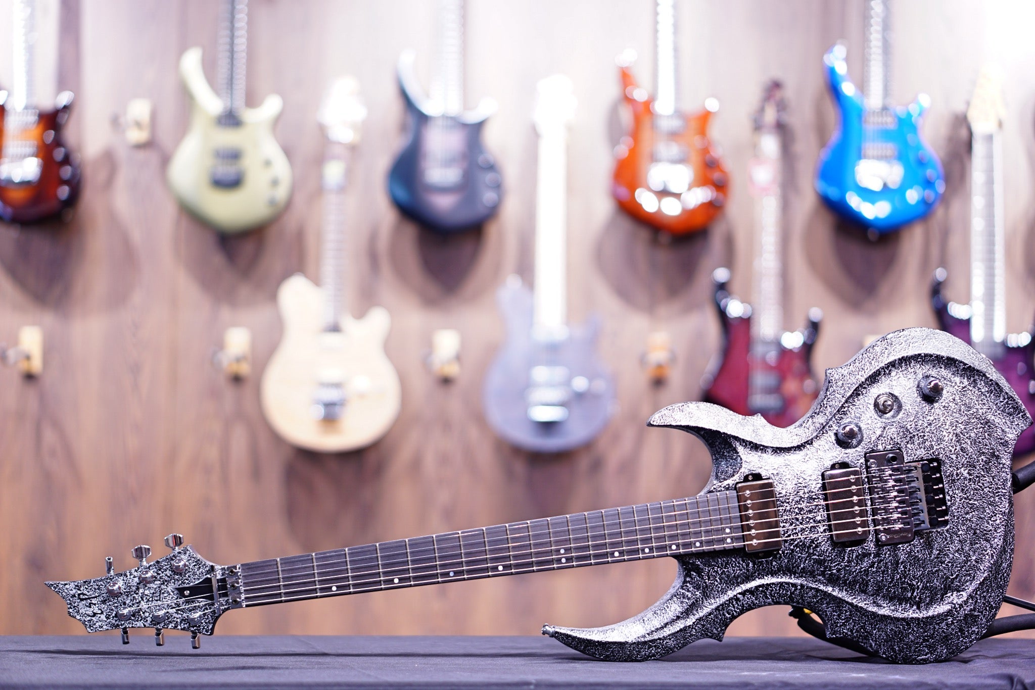 ESP Original FRX FR Castmetal Silver E6880212 - HIENDGUITAR esp GUITAR