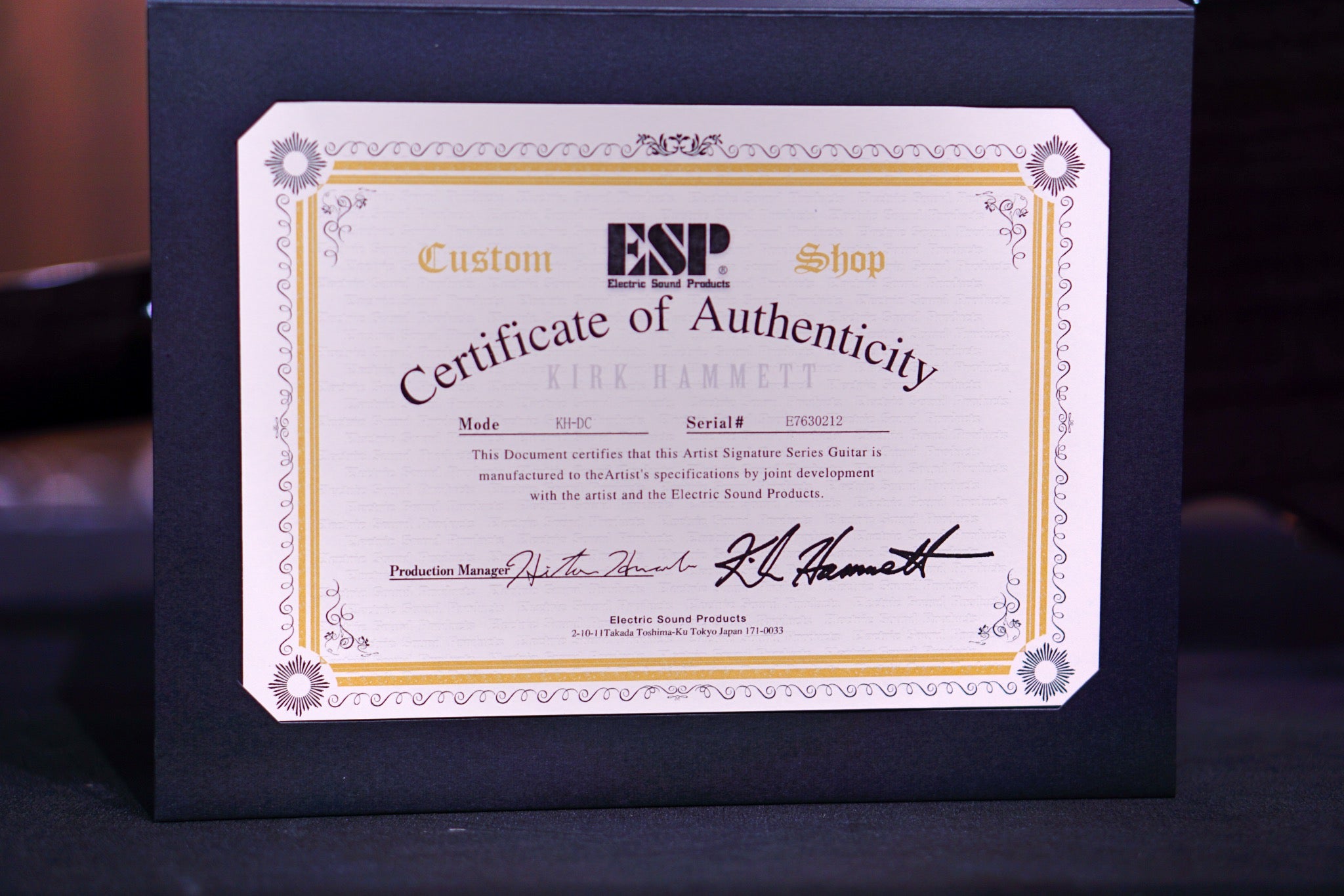 ESP Kirk Hammett DC see thru black E7630212 - HIENDGUITAR esp GUITAR