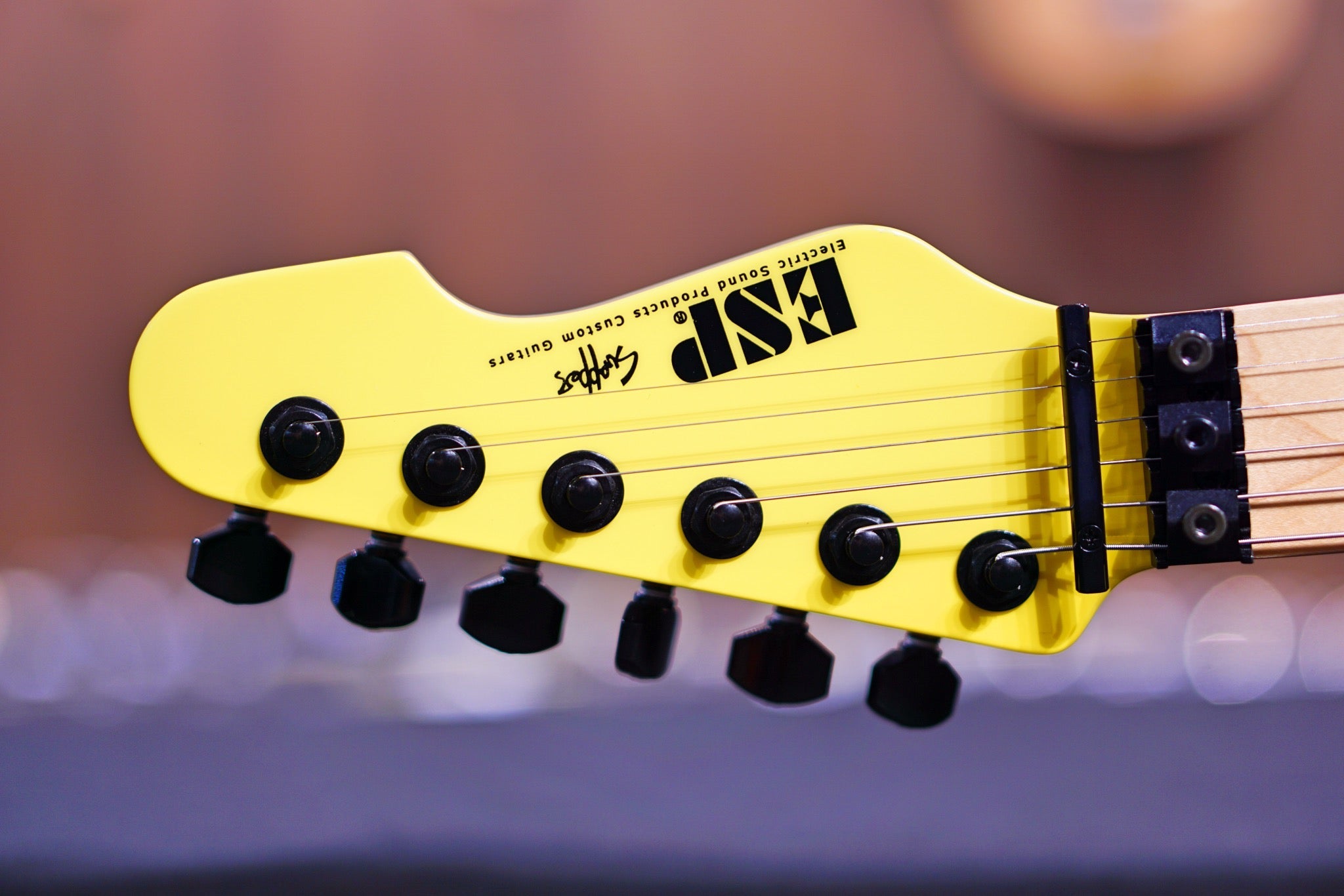 ESP Original SNAPPER FR Neon yellow E8580212 - HIENDGUITAR esp GUITAR