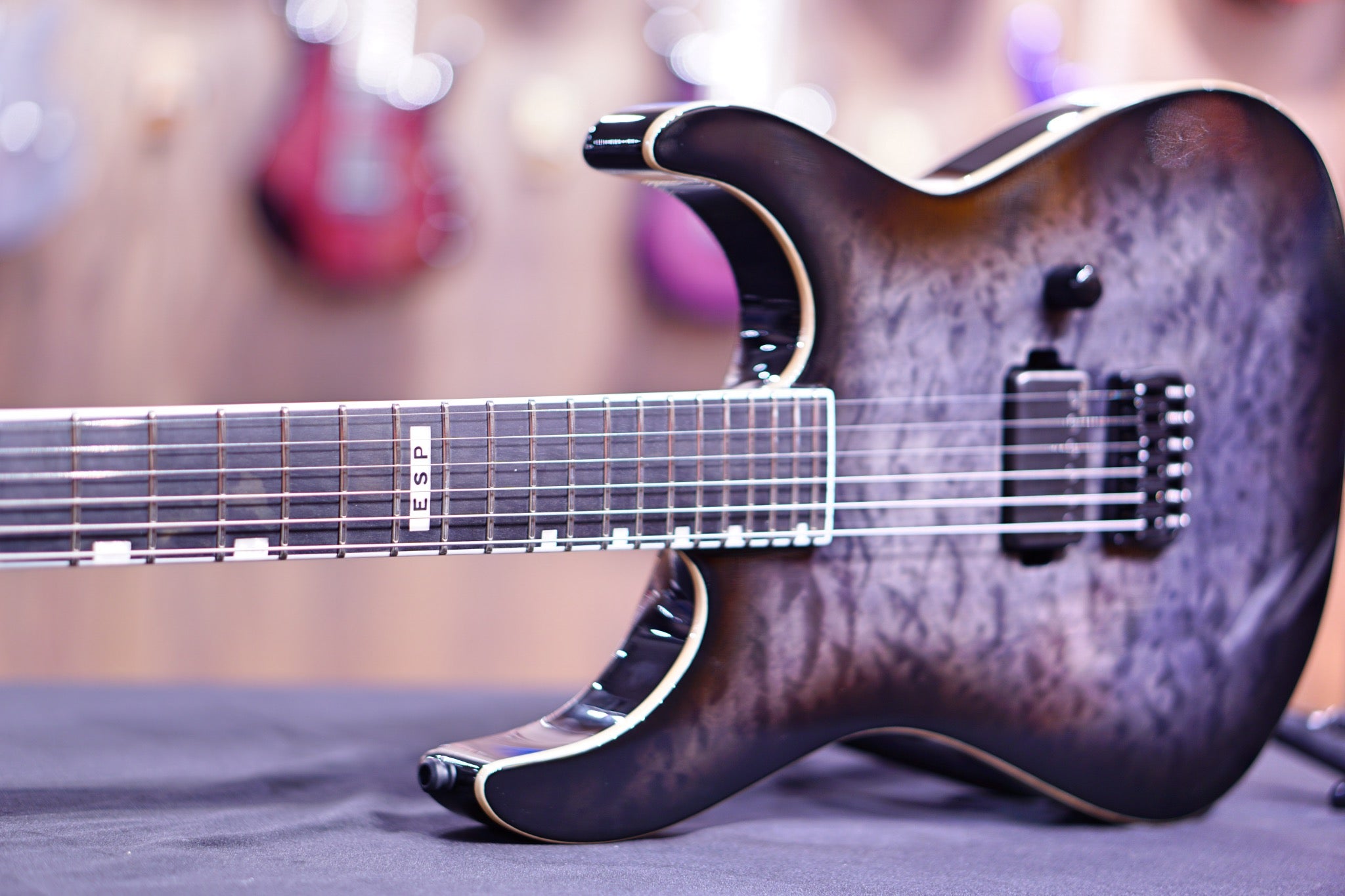 ESP E-II M-I THRU NT QM See thru black burst ES6920213 - HIENDGUITAR E-II GUITAR