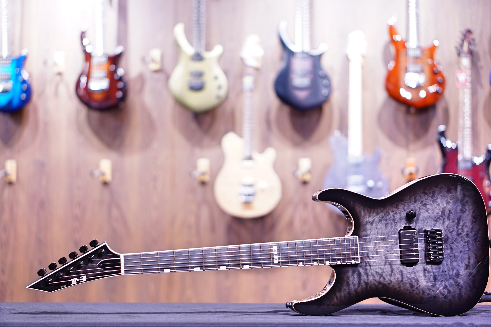 ESP E-II M-I THRU NT QM See thru black burst ES6920213 - HIENDGUITAR E-II GUITAR