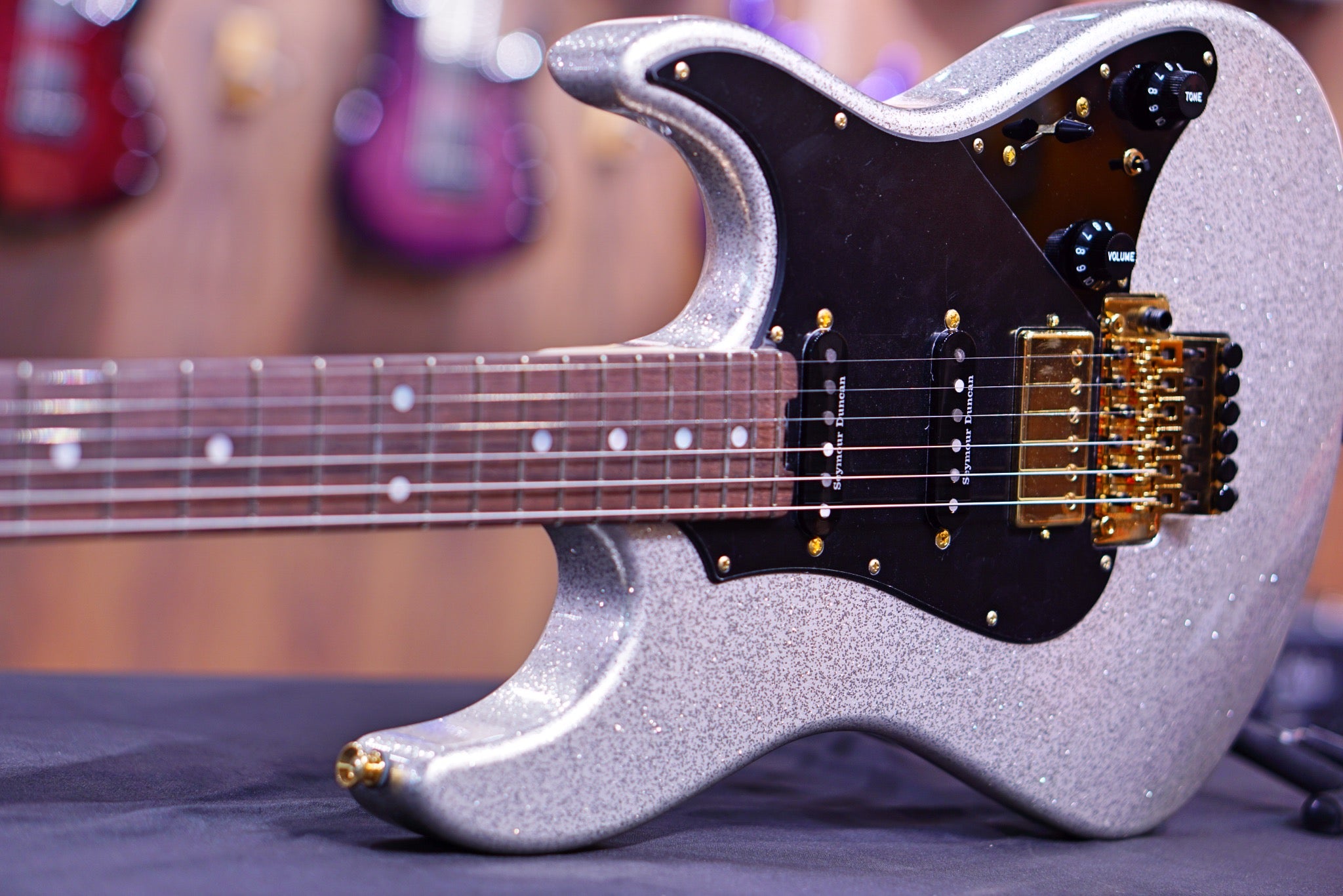 ESP Original SNAPPER FR Silver sparkle E7380212 - HIENDGUITAR esp GUITAR