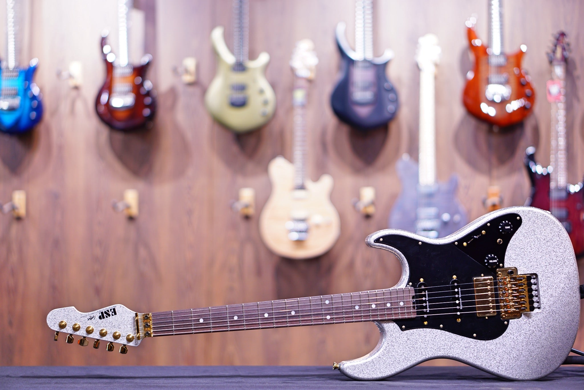 ESP Original SNAPPER FR Silver sparkle E7380212 - HIENDGUITAR esp GUITAR