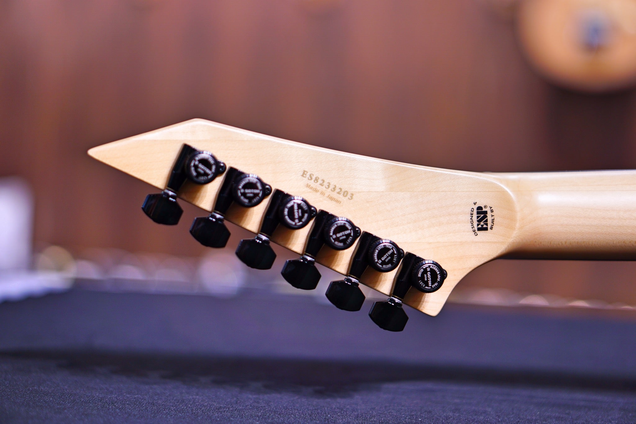 ESP E-II M-I THRU NT DEEP CANDY APPLE RED ES8233203 - HIENDGUITAR E-II GUITAR