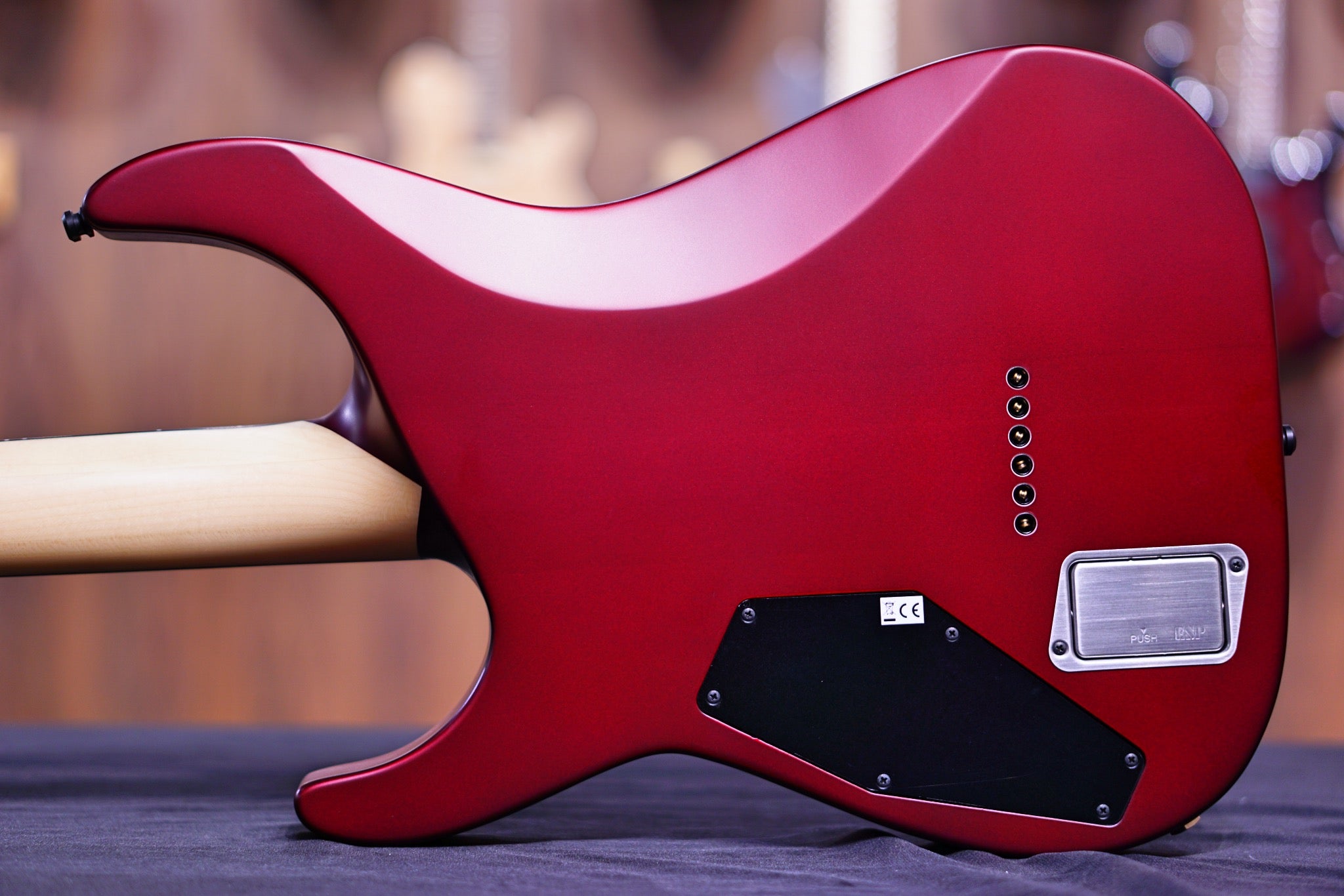 ESP E-II M-I THRU NT DEEP CANDY APPLE RED ES8233203 - HIENDGUITAR E-II GUITAR