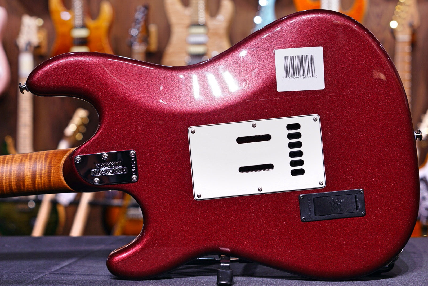 Ernie Ball Ernie Ball Music Man Cutlass RS SSS - Maroon Mist Rosewood Fingerboard G97814 - HIENDGUITAR Musicman GUITAR