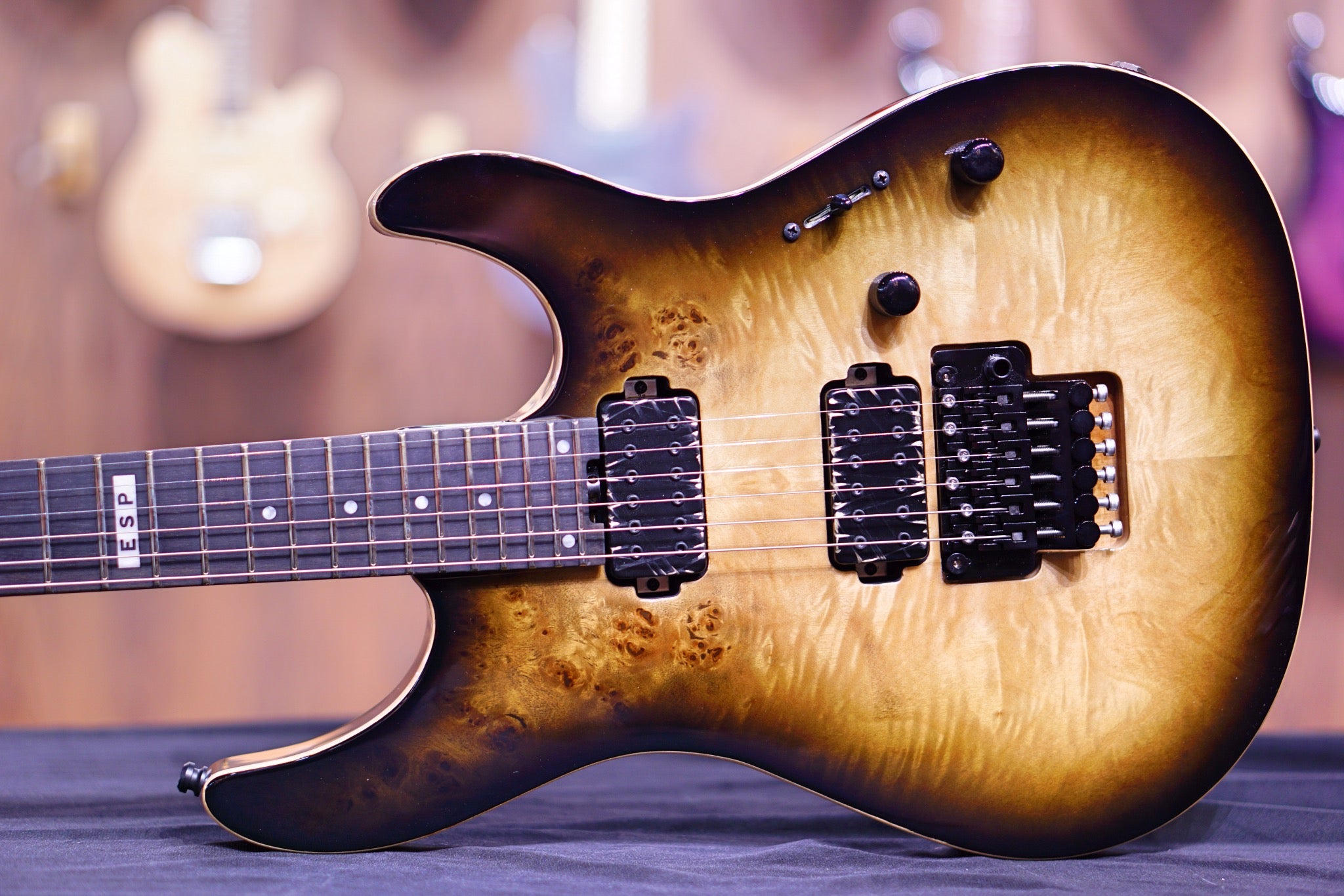 ESP E-II SN-2 Electric Guitar - Nebula Black Burst ES3614203 - HIENDGUITAR E-II GUITAR