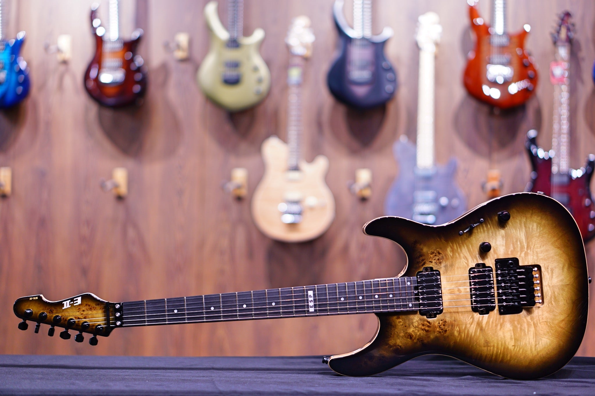 ESP E-II SN-2 Electric Guitar - Nebula Black Burst ES3614203 - HIENDGUITAR E-II GUITAR