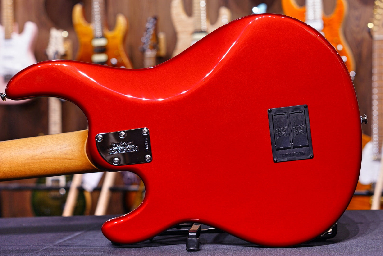 Ernie Ball Music Man StingRay Special 5 HH Bass Guitar - Ghost Pepper F88318 - HIENDGUITAR Musicman bass